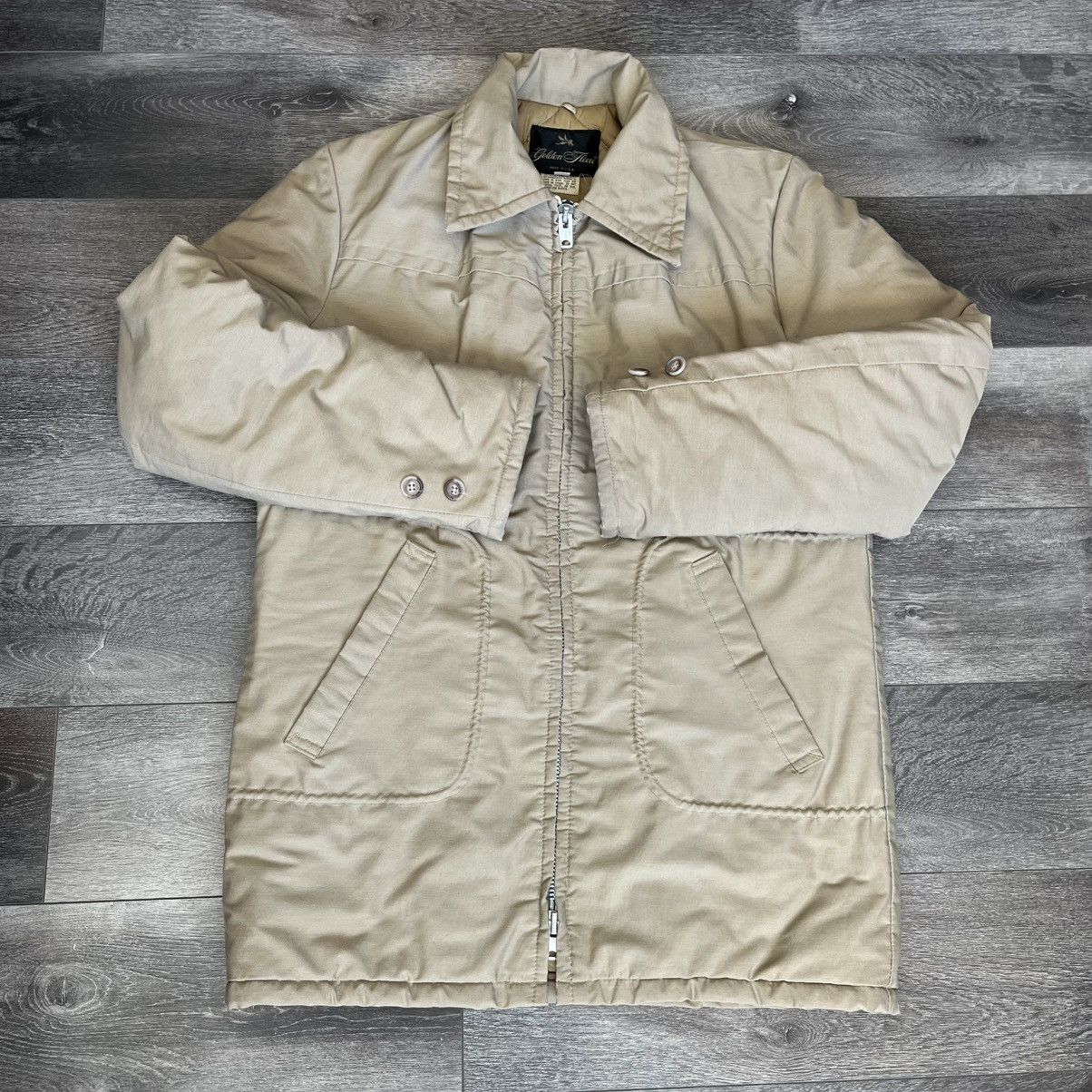 Vintage True Vintage 1960s Golden Fleece Quilted Work Jacket Zip Up Size US L / EU 52-54 / 3 - 1 Thumbnail
