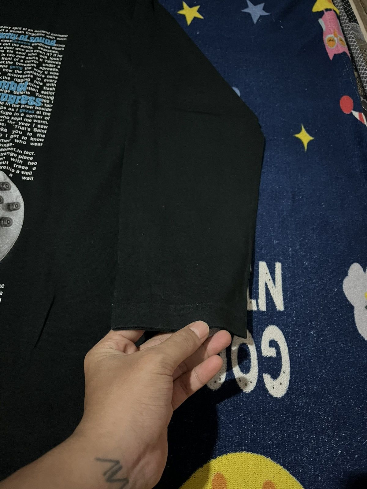 Japanese Brand ST. Franc Experiencing Clarity Of Sound Poem Longsleve Tee Size US XL / EU 56 / 4 - 5 Thumbnail