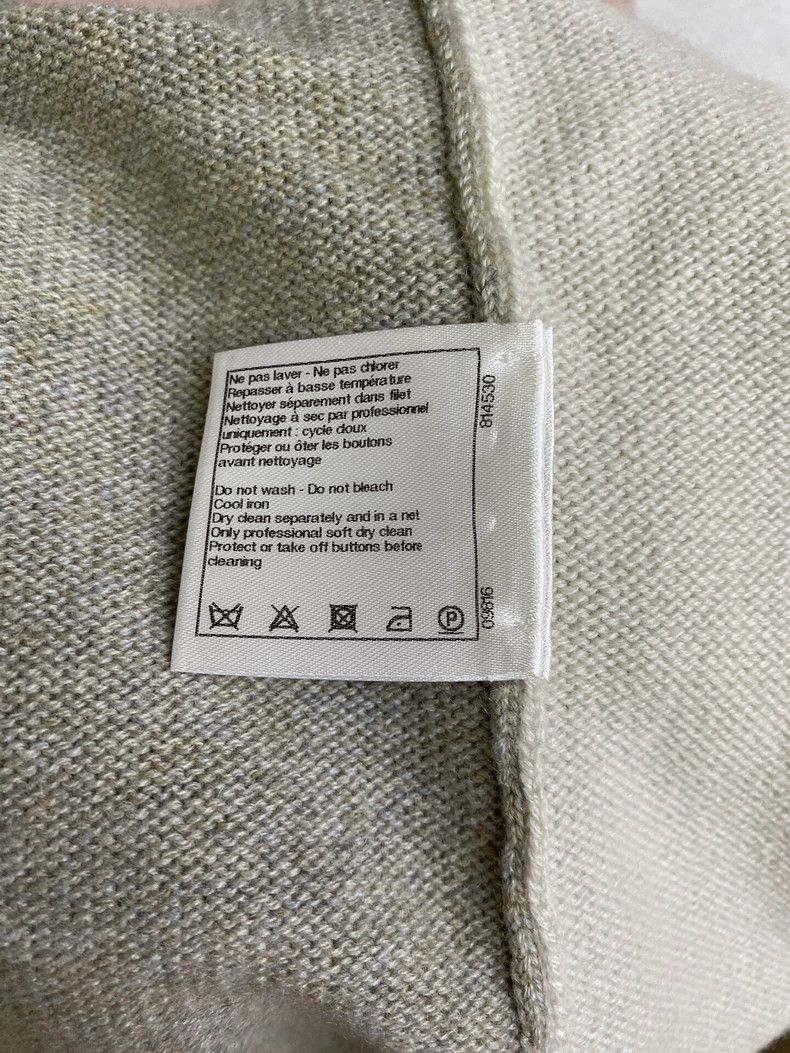 Chanel Chanel Color-blocked cashmere knitted cardigan coat Size M / US 6-8 / IT 42-44 - 6 Thumbnail