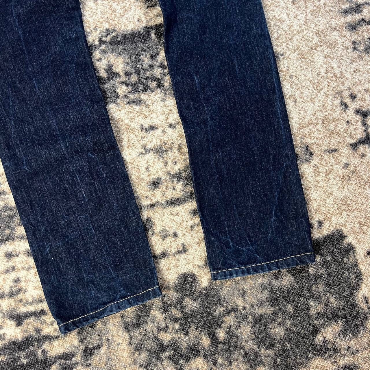 Carhartt Carhartt Vintage Y2K Pocket Logo Dark Blue Denim Jeans Size 27" / US 4 / IT 40 - 4 Thumbnail