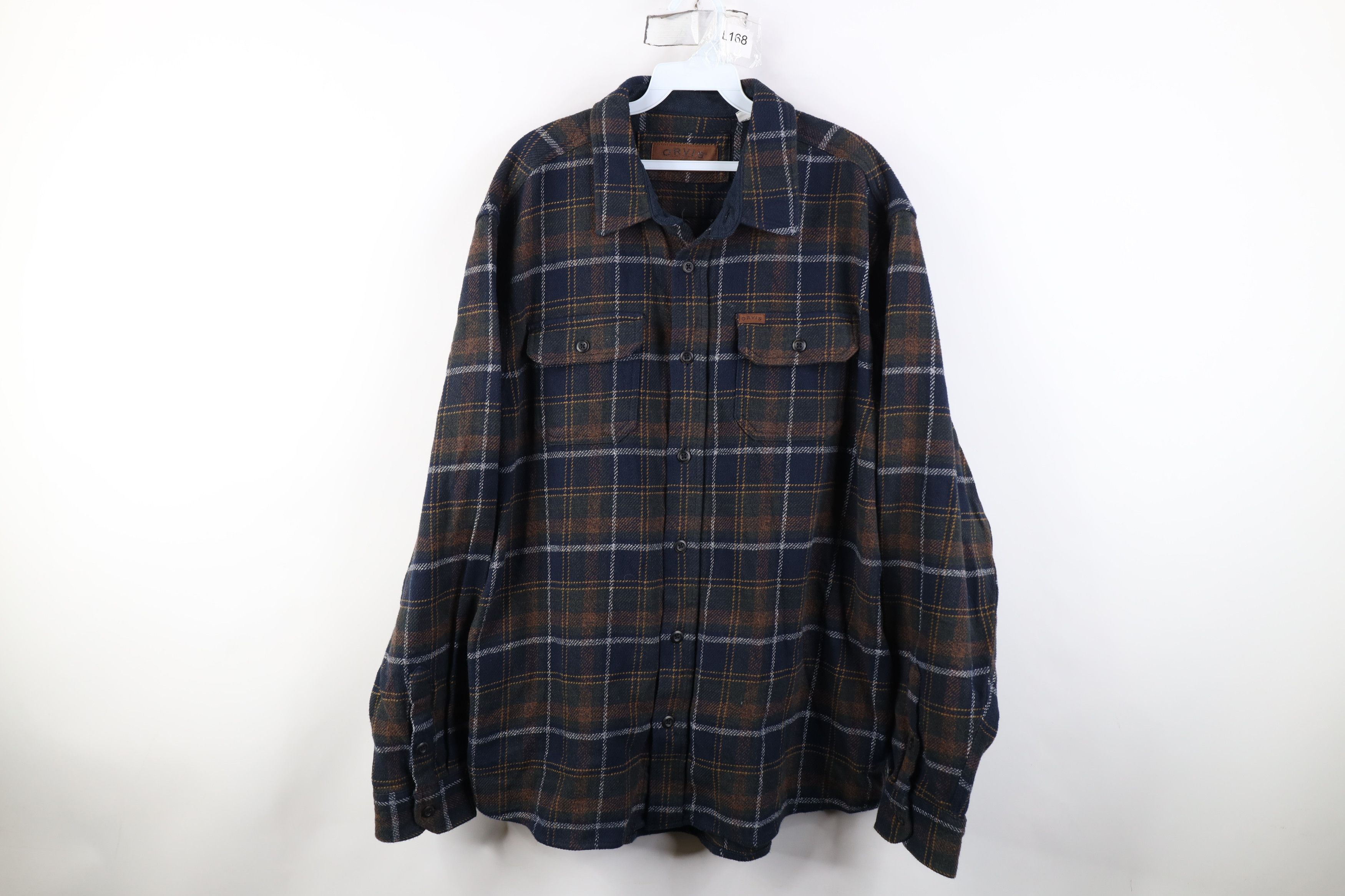 Orvis Vintage Orvis Heavyweight Button Shirt Jacket Jac Shirt Size US XL / EU 56 / 4 - 1 Thumbnail