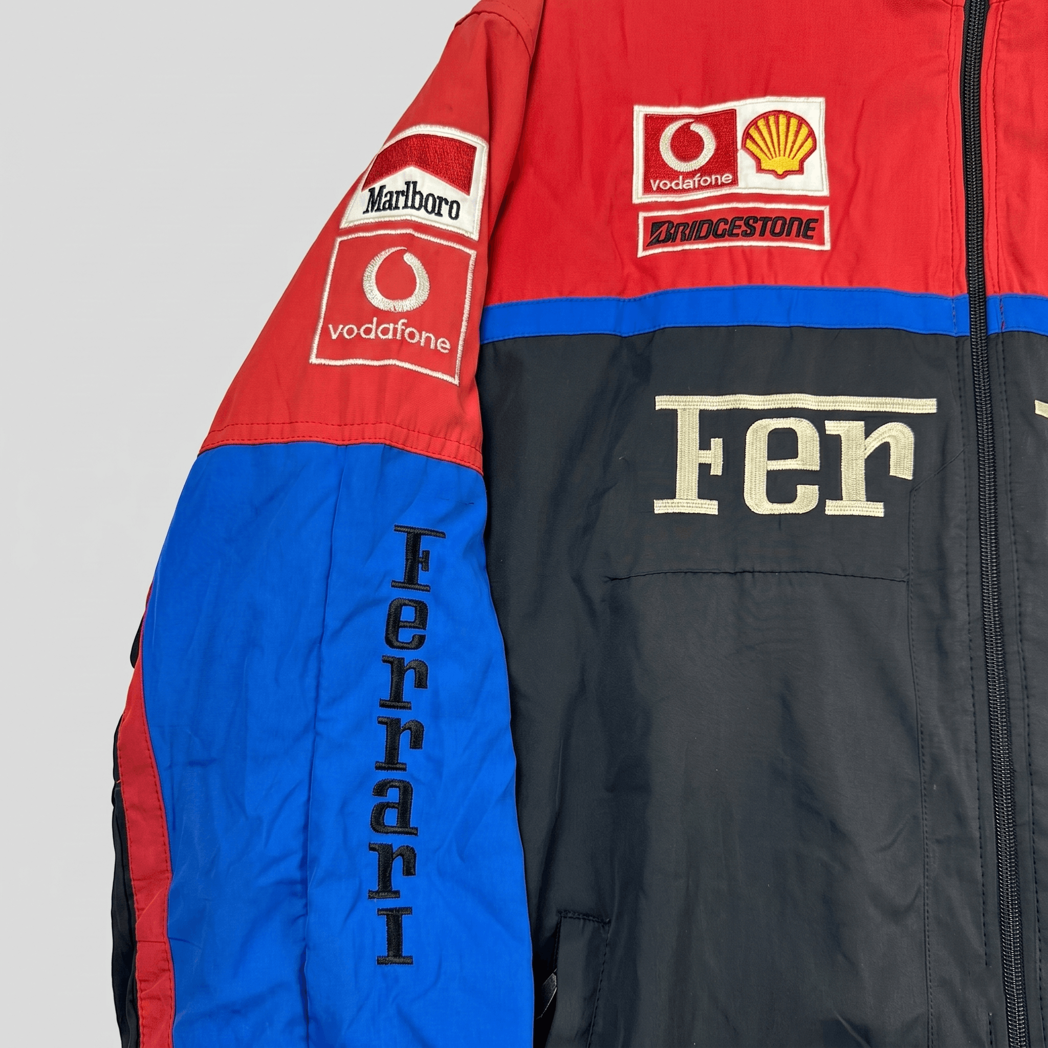 Vintage RARE 90s Ferrari F1 Bomber Jacket Racing Streetwear Size M / US 6-8 / IT 42-44 - 3 Thumbnail