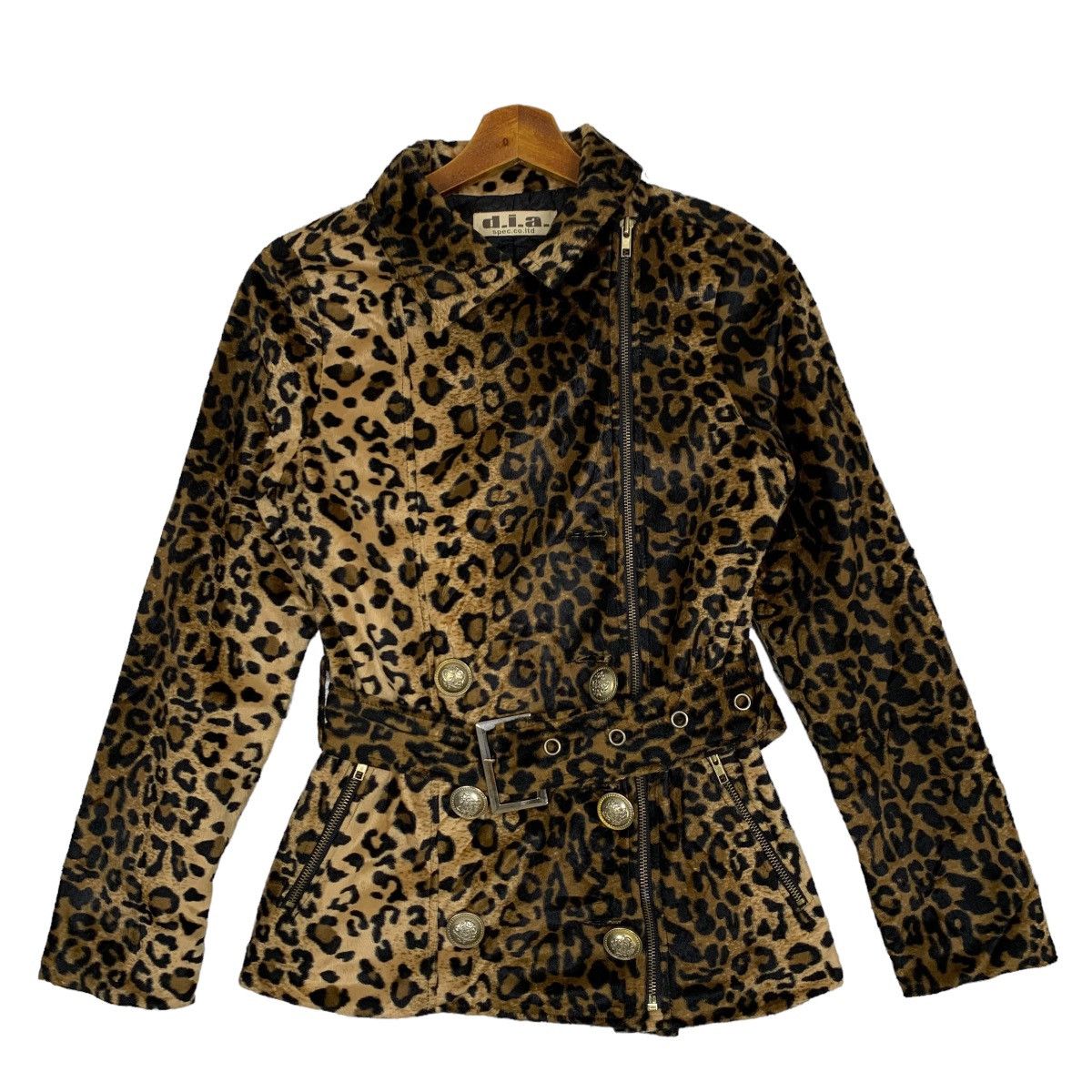 If Six Was Nine Vintage d.i.a. Leopard Fur Double Breasted Jacket Size S Size S / US 4 / IT 40 - 1 Thumbnail