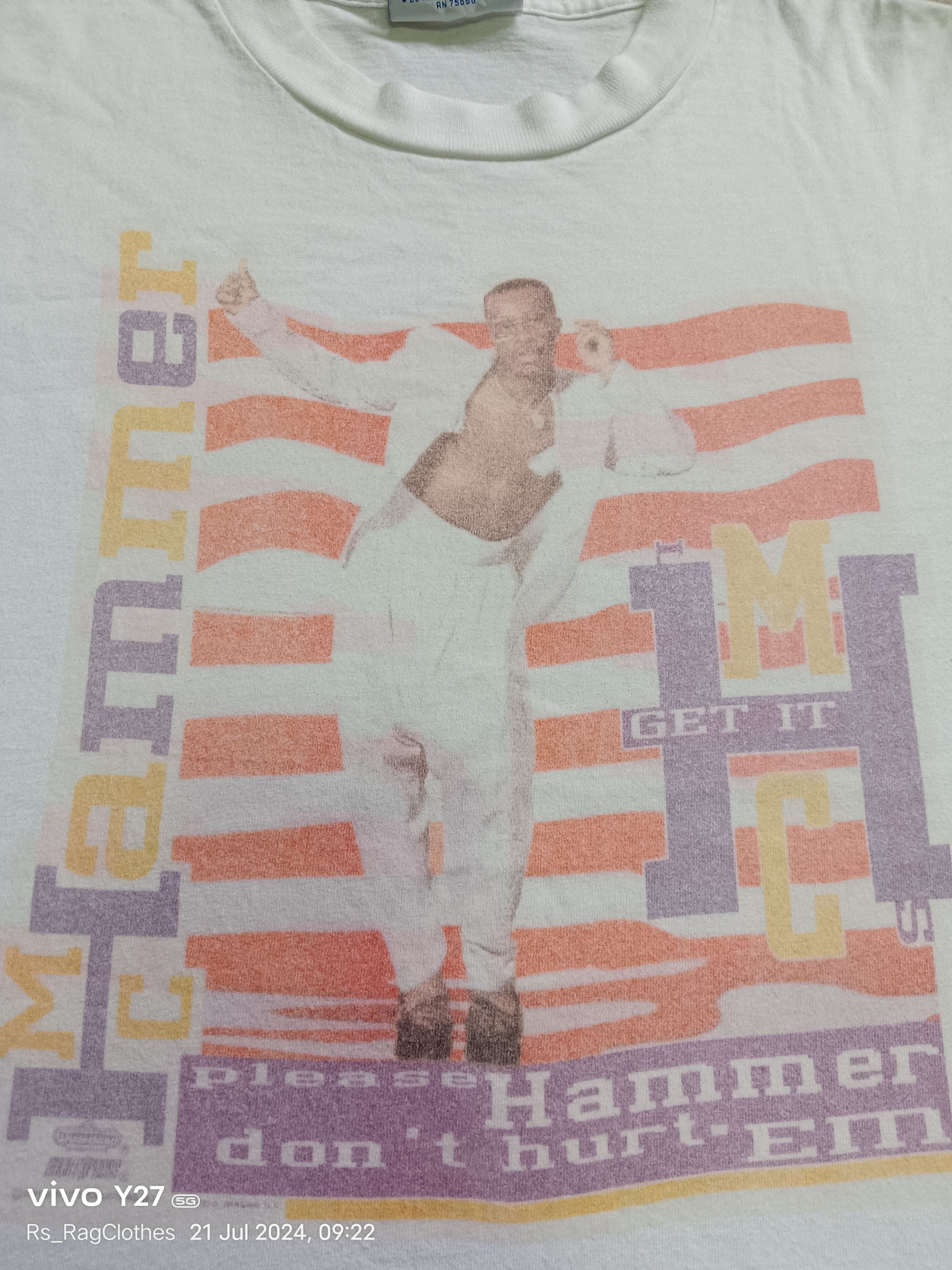 Band Tees × Rap Tees × Vintage Vintage MC HAMMER tee Size US M / EU 48-50 / 2 - 2 Thumbnail