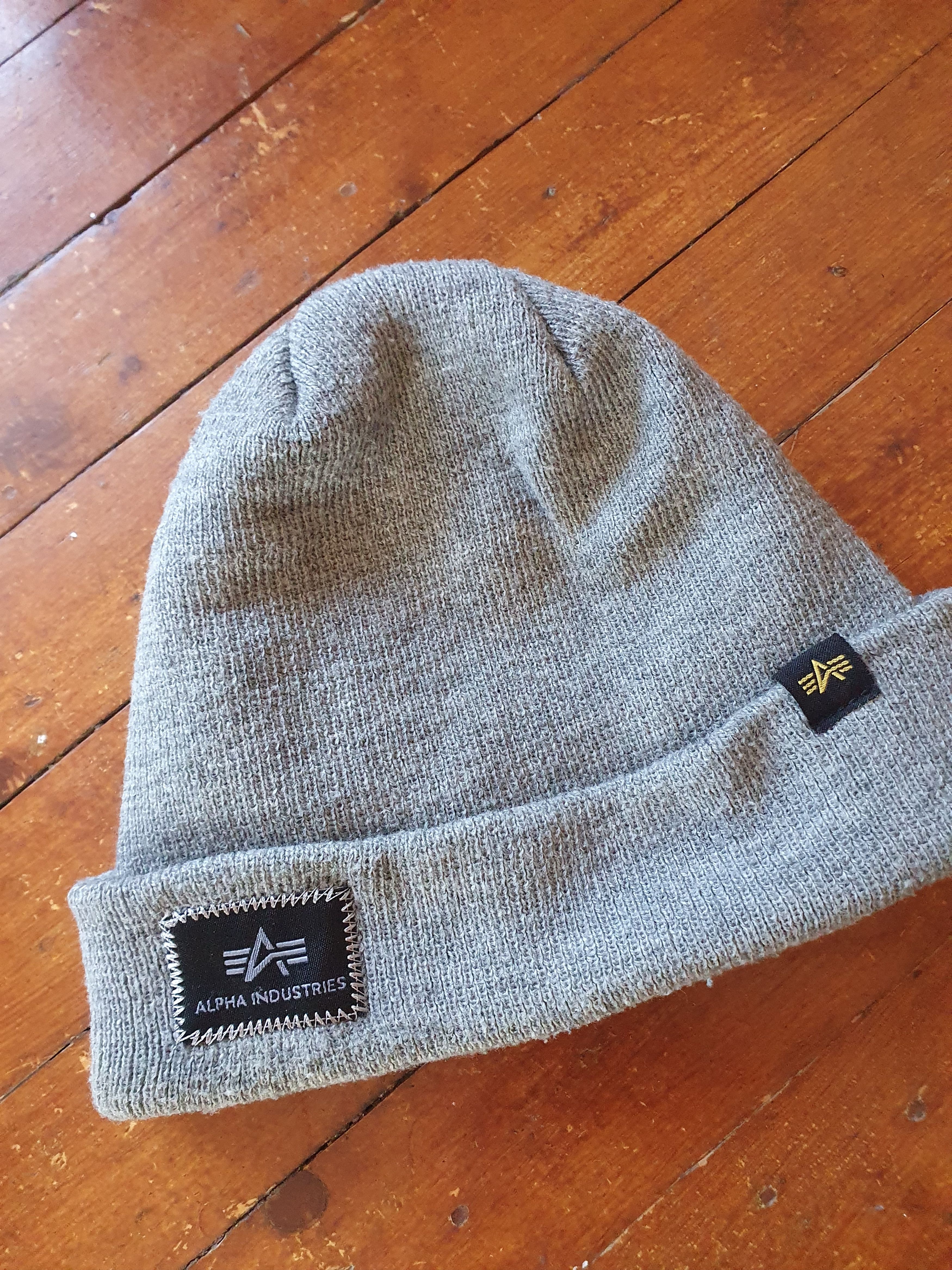 Alpha Industries Alpha Industries Logo Patch Beanie Winter Hat Size ONE SIZE - 2 Thumbnail