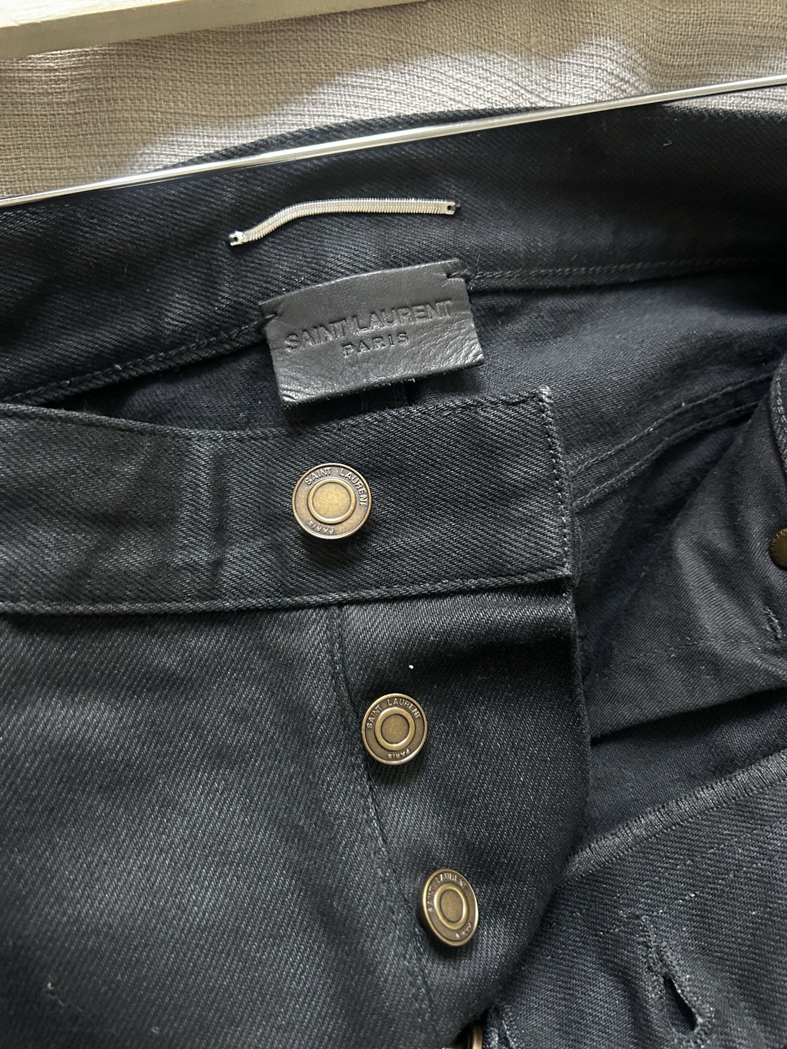 Saint Laurent Paris Saint Laurent waxed slim jeans Size US 32 / EU 48 - 7 Thumbnail