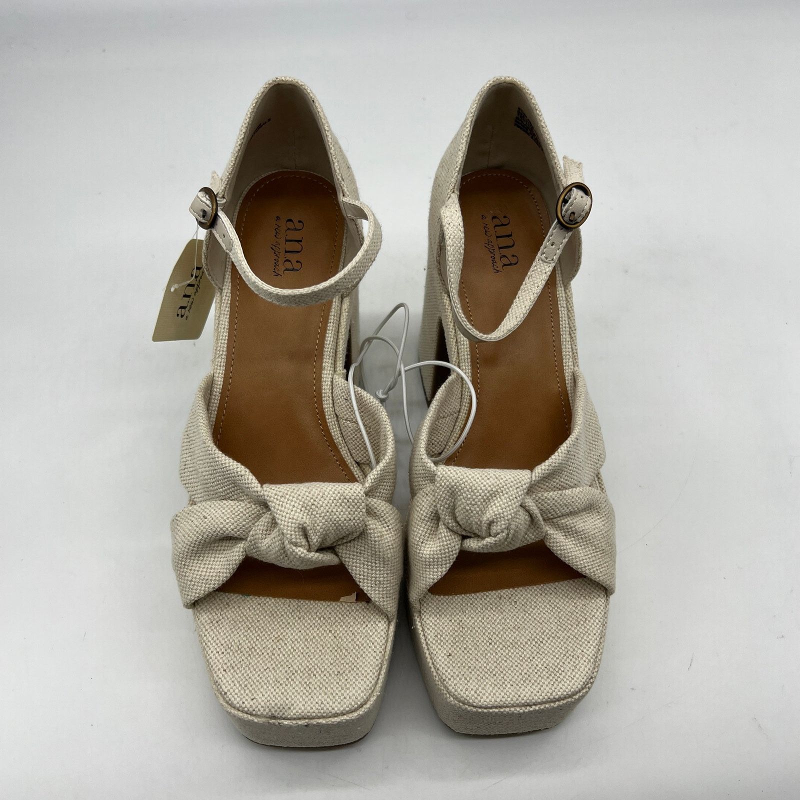 Other a.n.a Womens Holland Heeled Sandals Denim Platform Size US 8.5 / IT 38.5 - 2 Thumbnail