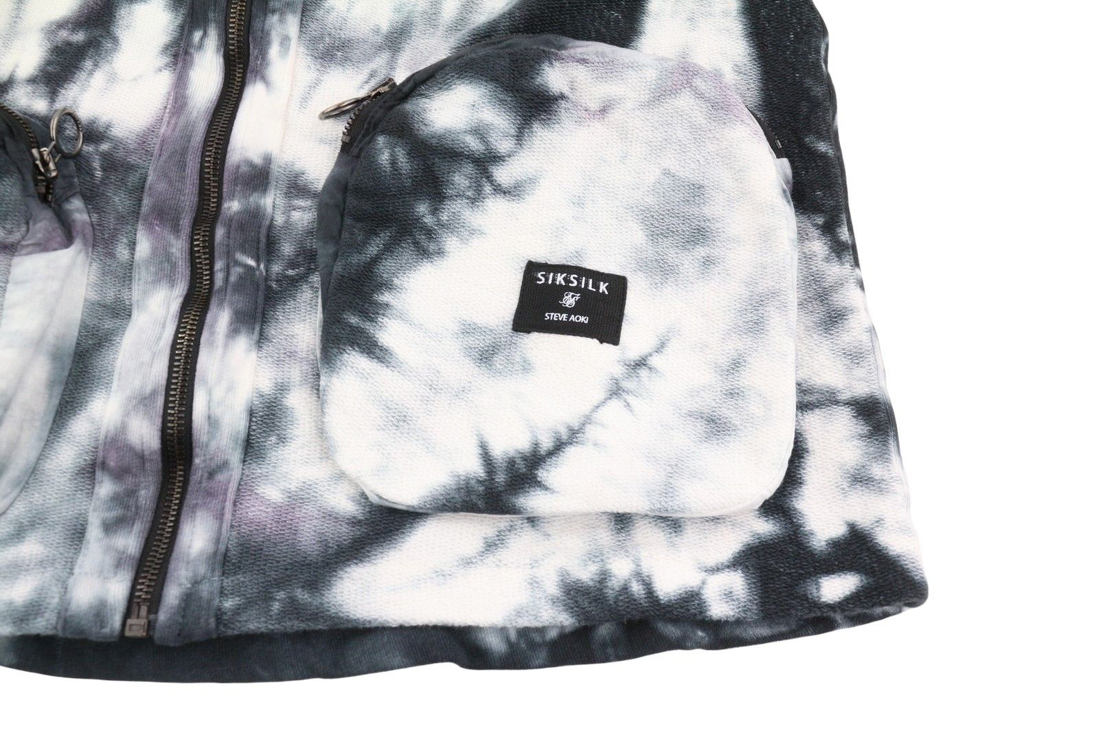 Other AOKI UTILITY XS Tie Dye Black White Patch Vest 88026 Size US XS / EU 42 / 0 - 6 Thumbnail