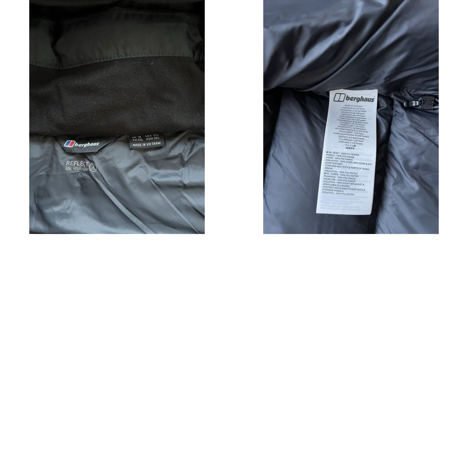 Berghaus BERGHAUS EMBO 4 IN 1 DOWN CONVERTIBLE JACKET PUFFER WOMEN'S BLACK 2XL Size XXL / US 16-18 / IT 52-54 - 8 Thumbnail