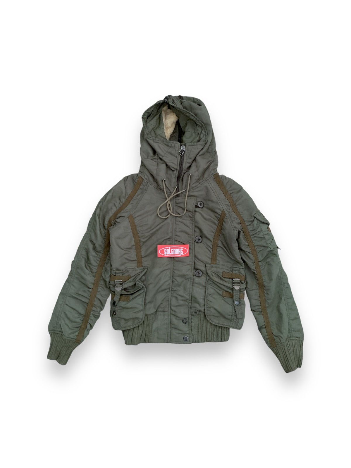 image of Vintage Avirex Military Jacket in Green, Women's (Size XS)