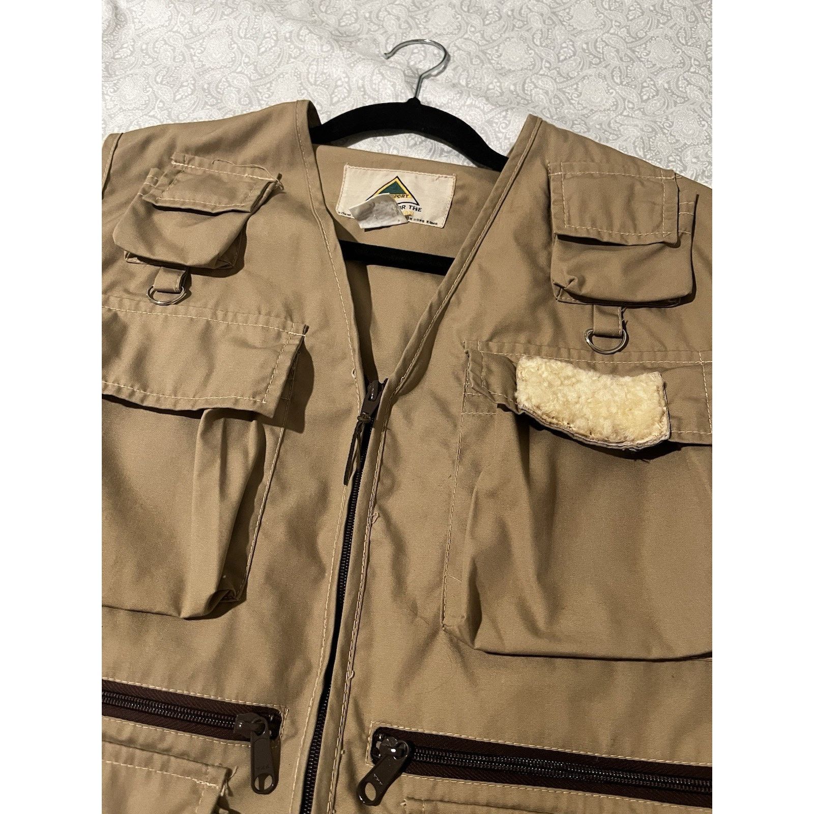 Other Vintage Stansport Fishing Vest Mens Large Khaki Multi Pocket Size US L / EU 52-54 / 3 - 6 Thumbnail