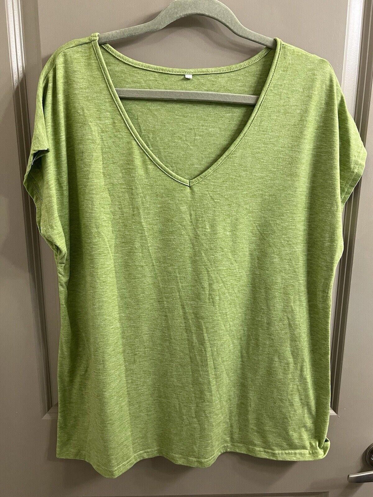 Designer Green Women V Neck XL Size XL / US 12-14 / IT 48-50 - 1 Thumbnail