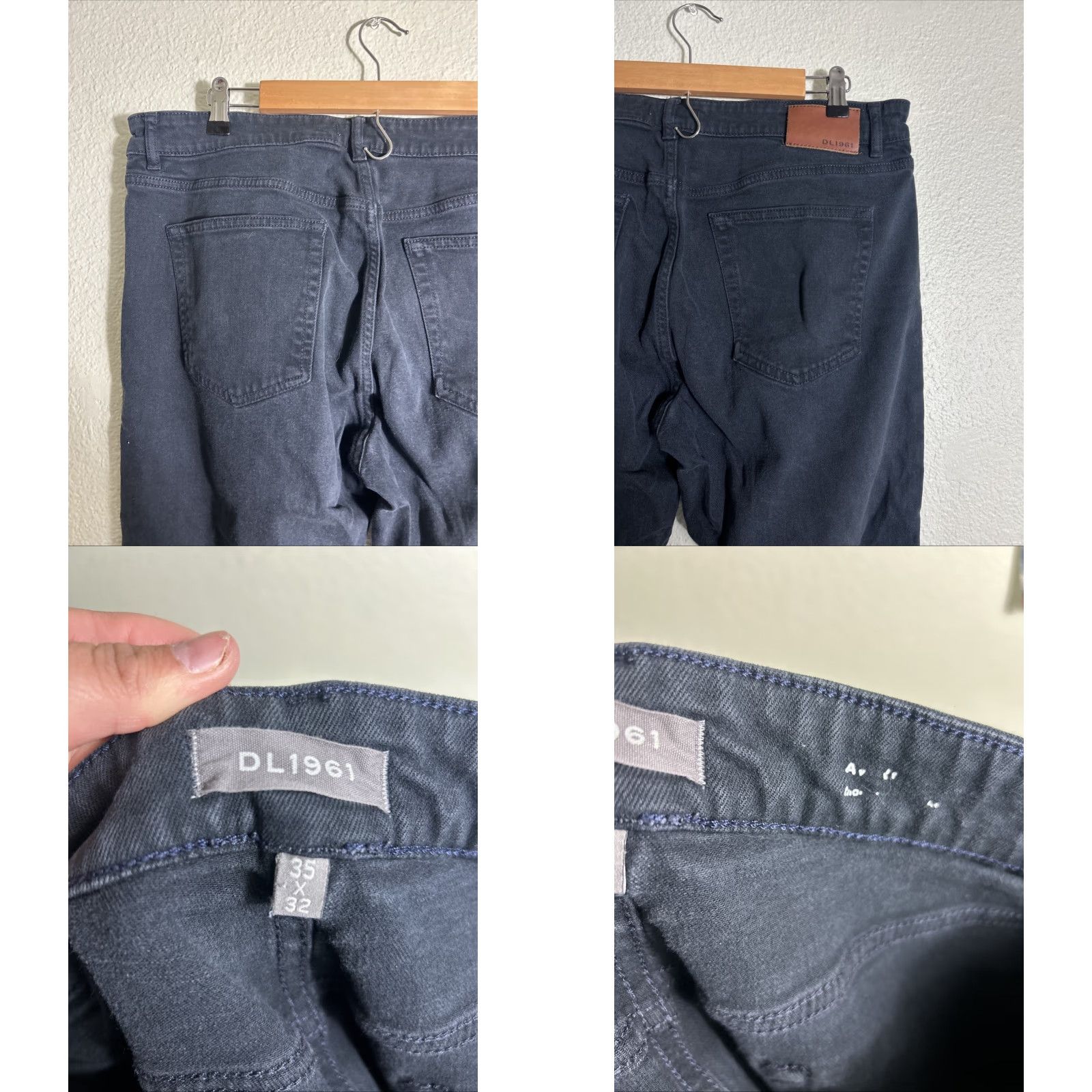 DL1961 DL1961 AVERY Jeans Mens 34x32 Black Modern Straight Pants Regular Inseam 32 Jeans Black Mens Size US 34 / EU 50 - 9 Thumbnail