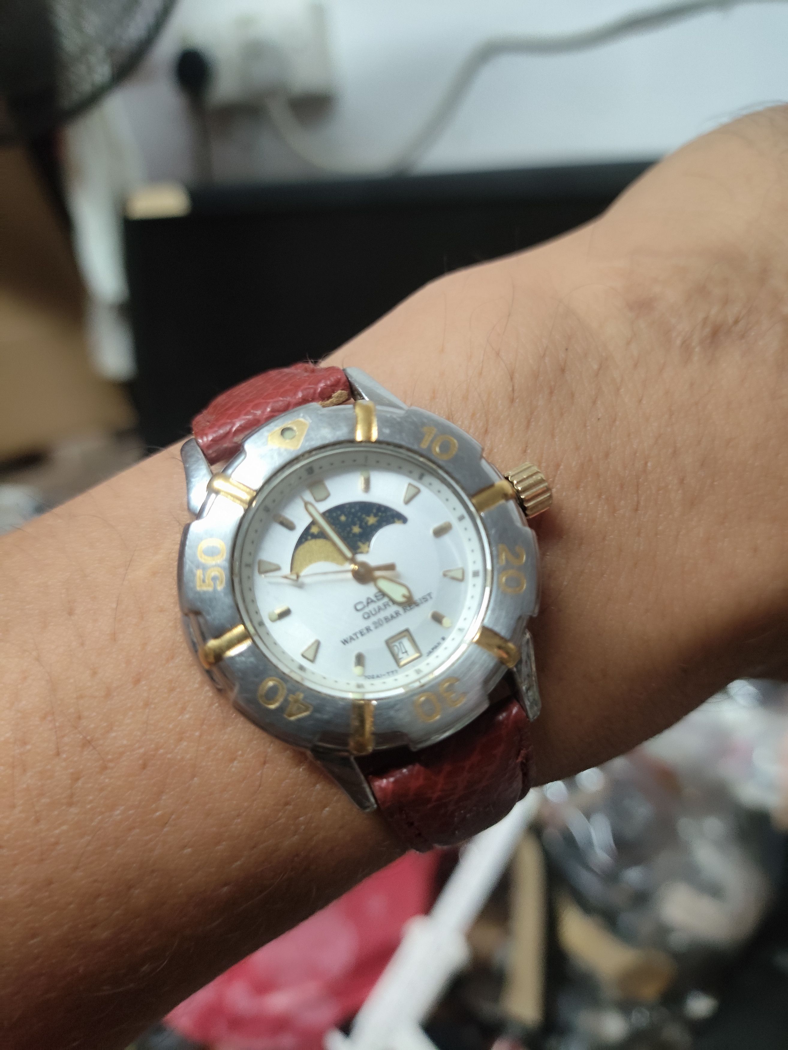 Casio Vintage Casio Sting Moon Phase Japan Watch (Need Service) Size ONE SIZE - 1 Thumbnail