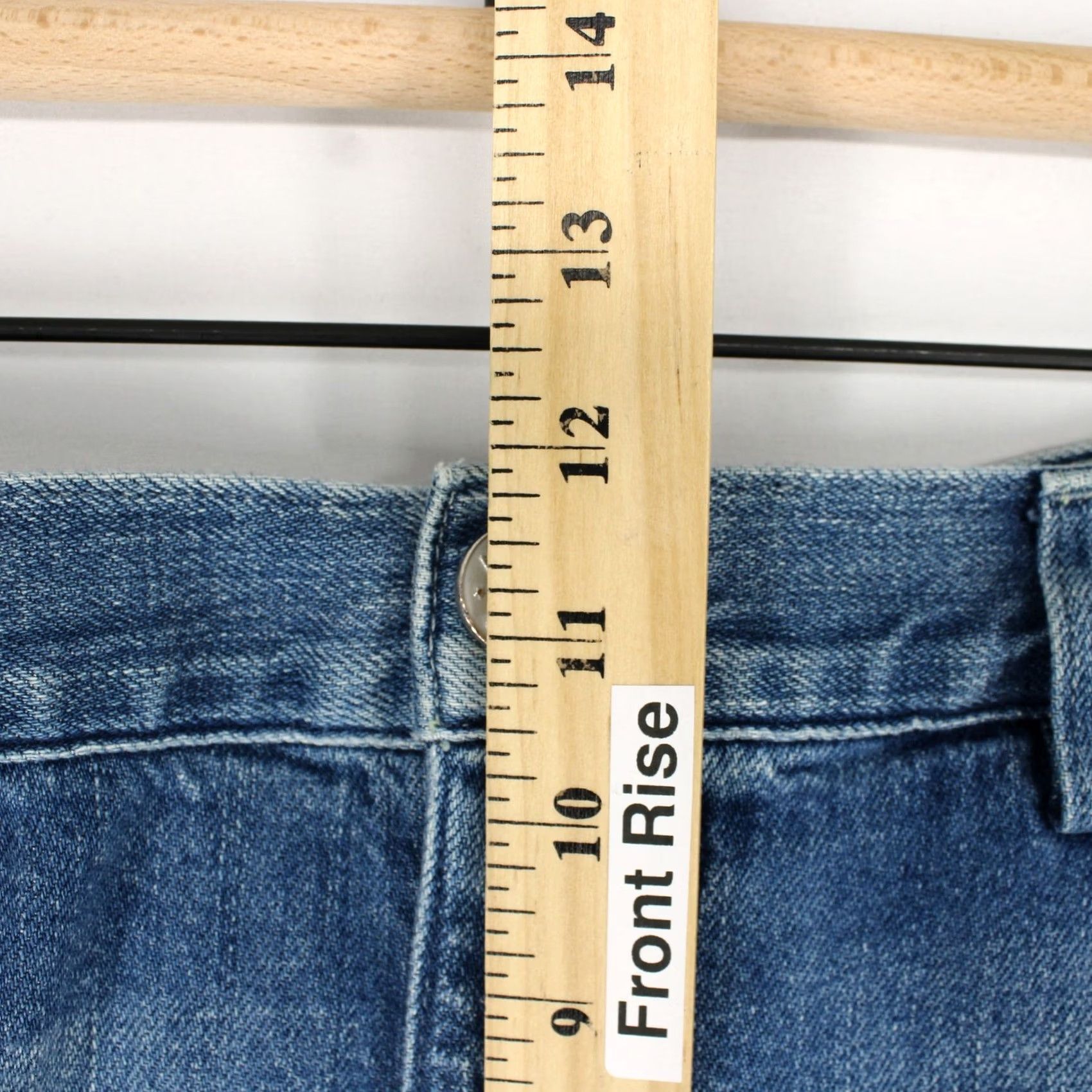 AMO VINTAGE AMO Slouch Trouser Jeans Womens 32 Blue Indigo Relaxed Fit High Rise 5-Pocket Denim Mens / Womens Size 24" / US 00 / IT 34 - 5 Thumbnail