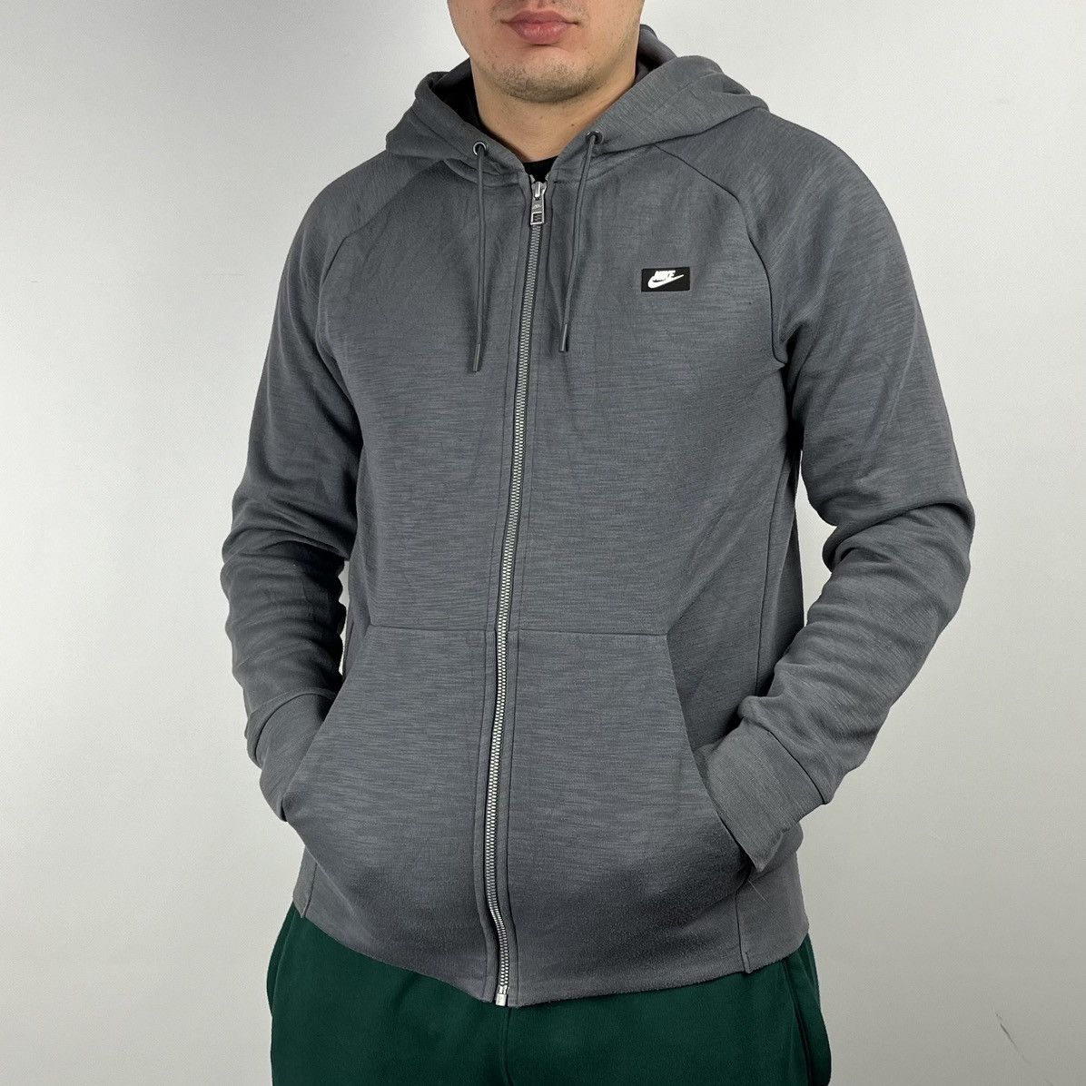 Nike × Stussy Nike x Stussy Zip Up Hoodie Grey Size Medium FW25