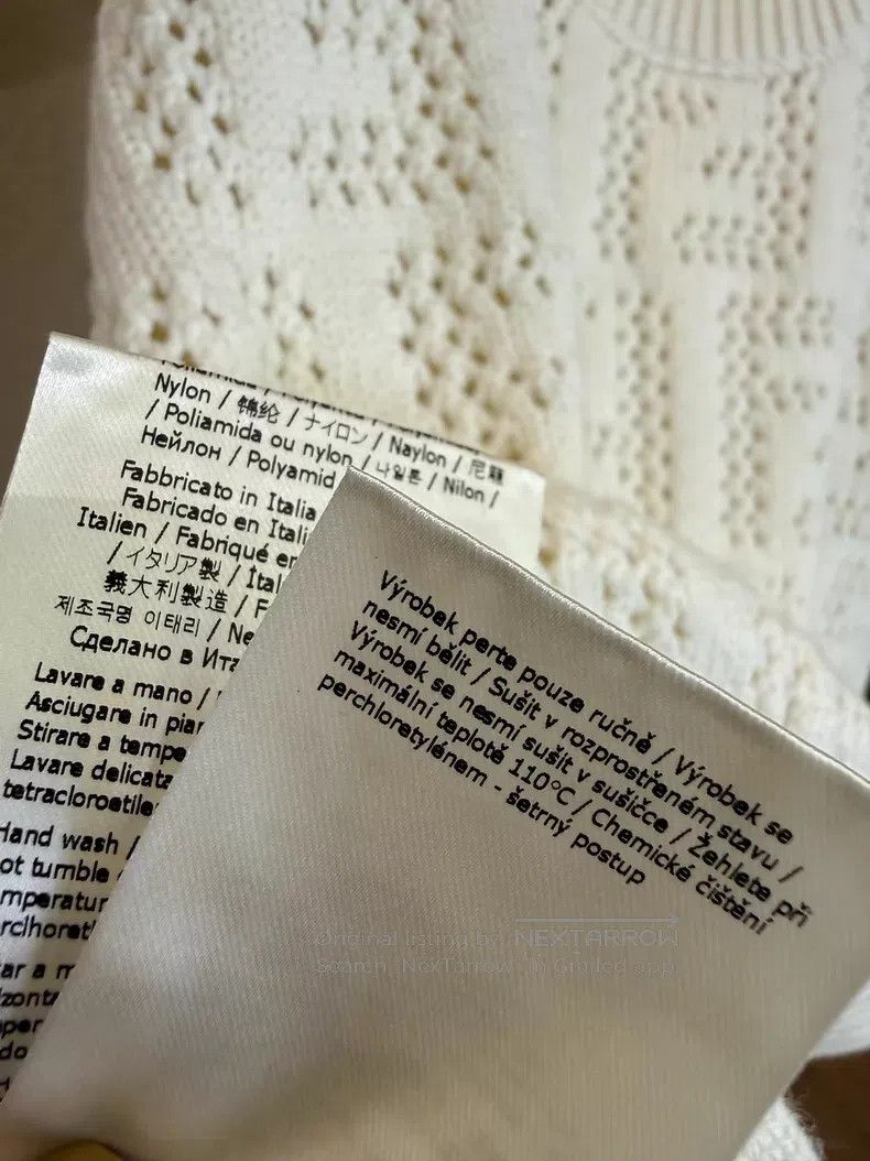 Fendi Fendi Beige lace knit vest Size XXS / US 00 / IT 34 - 6 Thumbnail