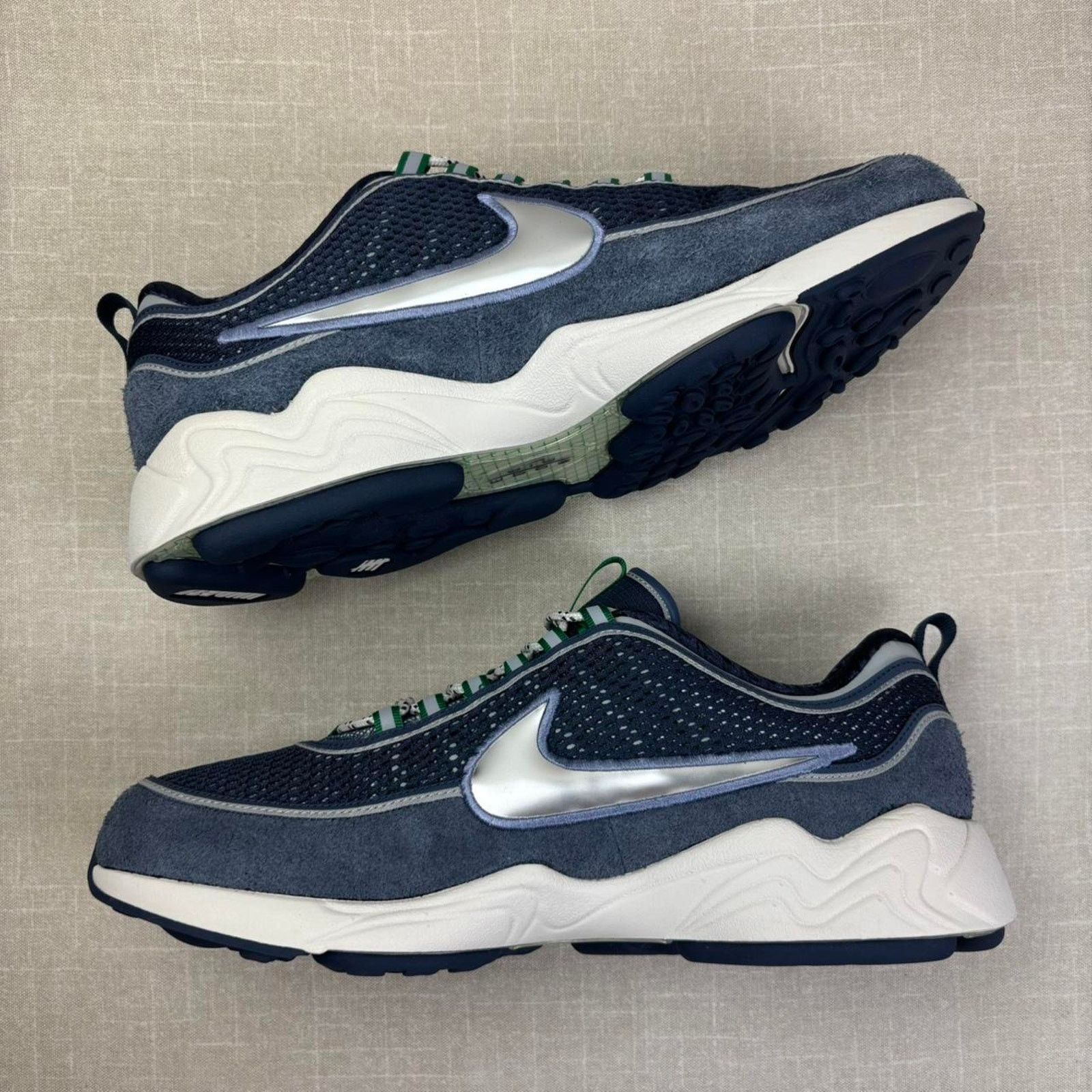 Nike 🐬 2024 Undefeated x Nike Air Zoom Spiridon “Thunder Blue” Size US 13 / EU 46 - 4 Thumbnail