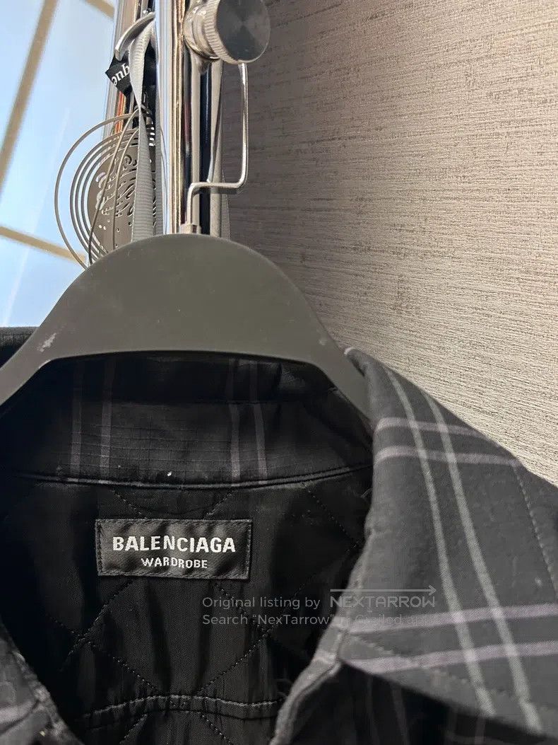 Balenciaga Balenciaga Plaid Long Sleeve Shirt Cotton Jacket Size US S / EU 44-46 / 1 - 3 Thumbnail