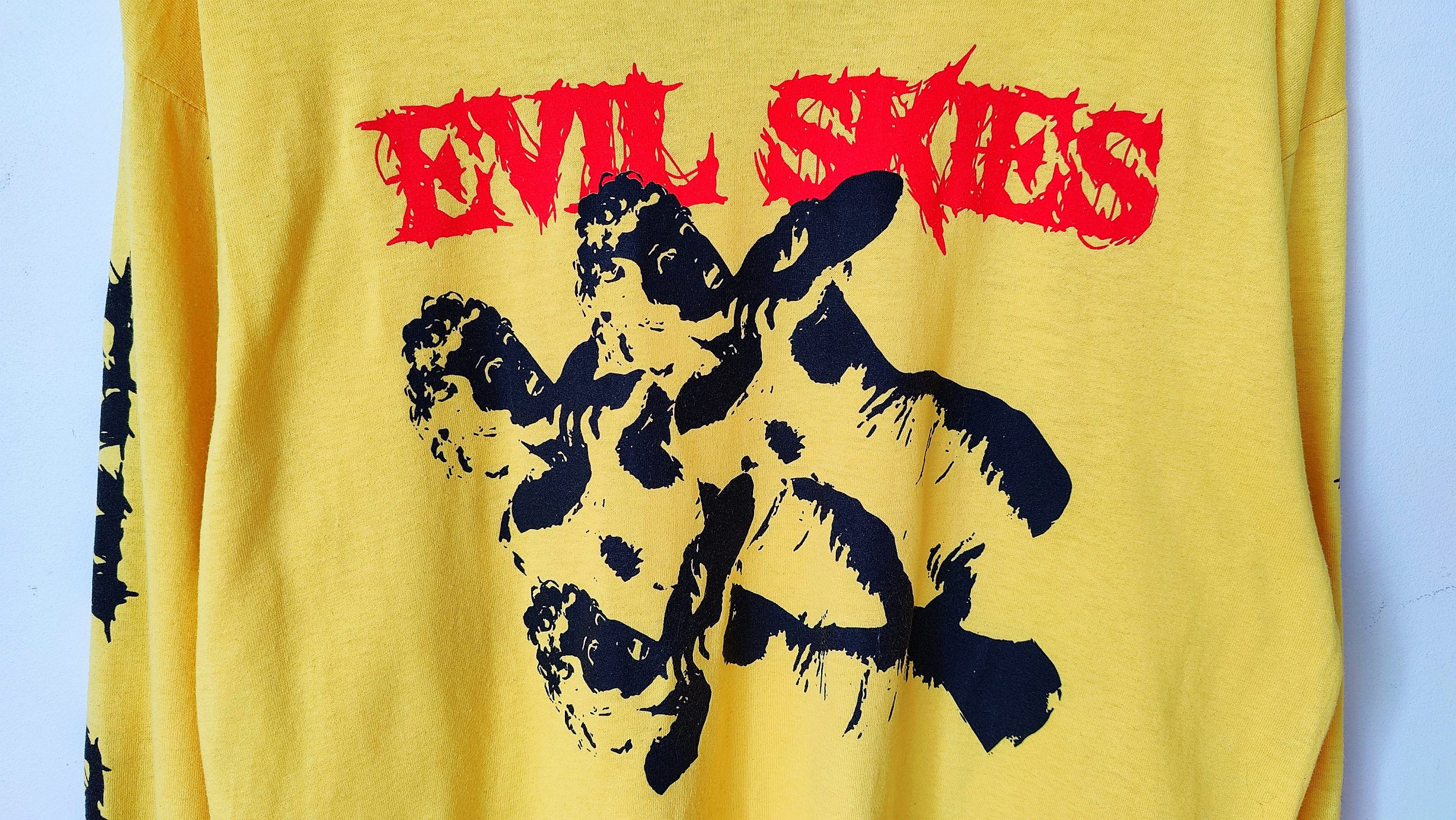 Band Tees Half Evil x Lil Skies 2018 1st Merch Yellow Longsleeve Size US L / EU 52-54 / 3 - 2 Thumbnail