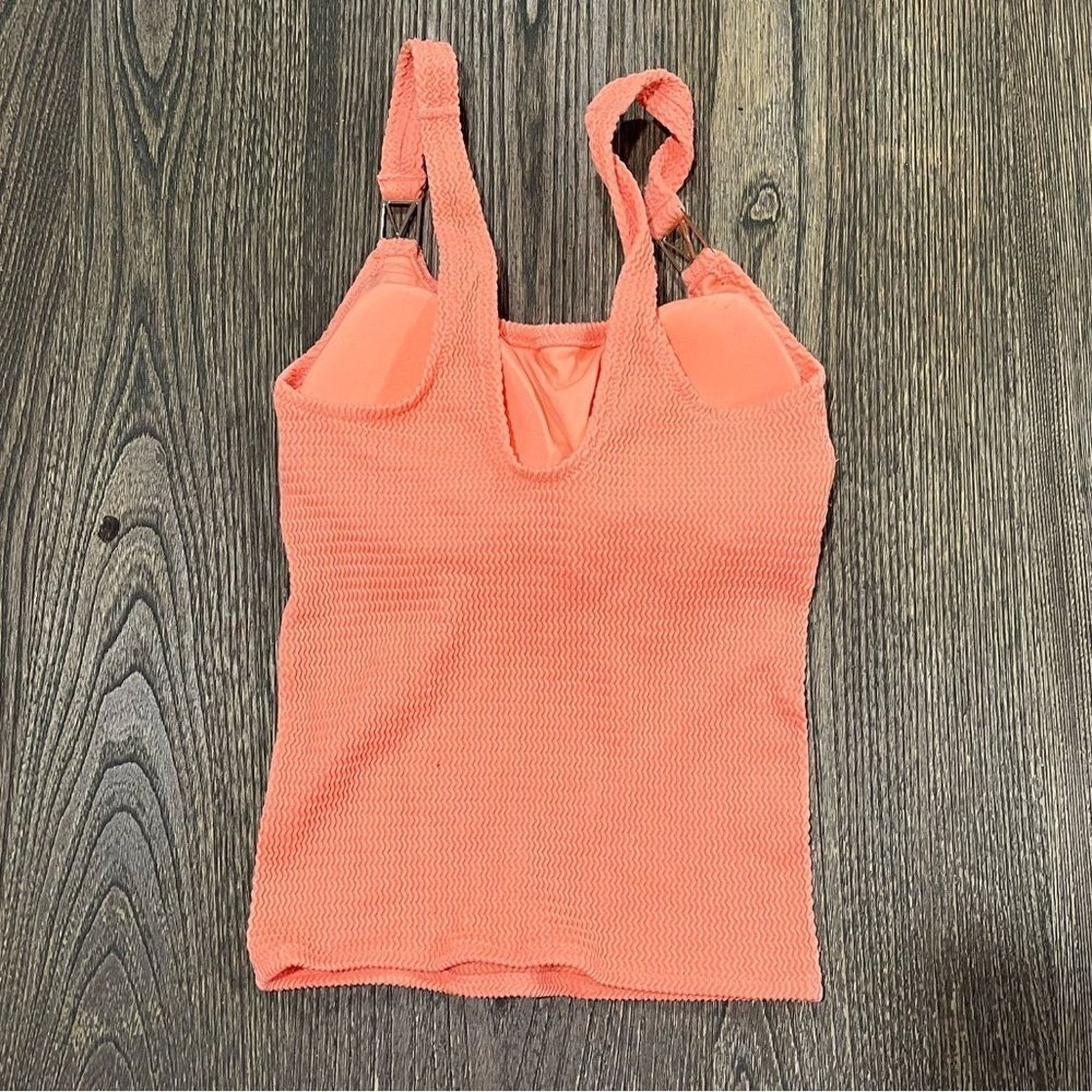 Victoria's Secret NWOT Victoria’s Secret Swim Ribbed Padded Tankini Top Sz XS Size XS / US 0-2 / IT 36-38 - 4 Thumbnail