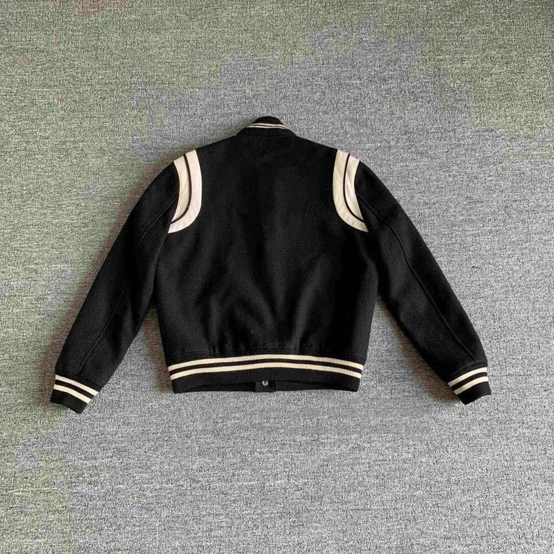 Saint Laurent Paris YSL Striped Casual Button Baseball Jacket. Size US M / EU 48-50 / 2 - 9 Thumbnail
