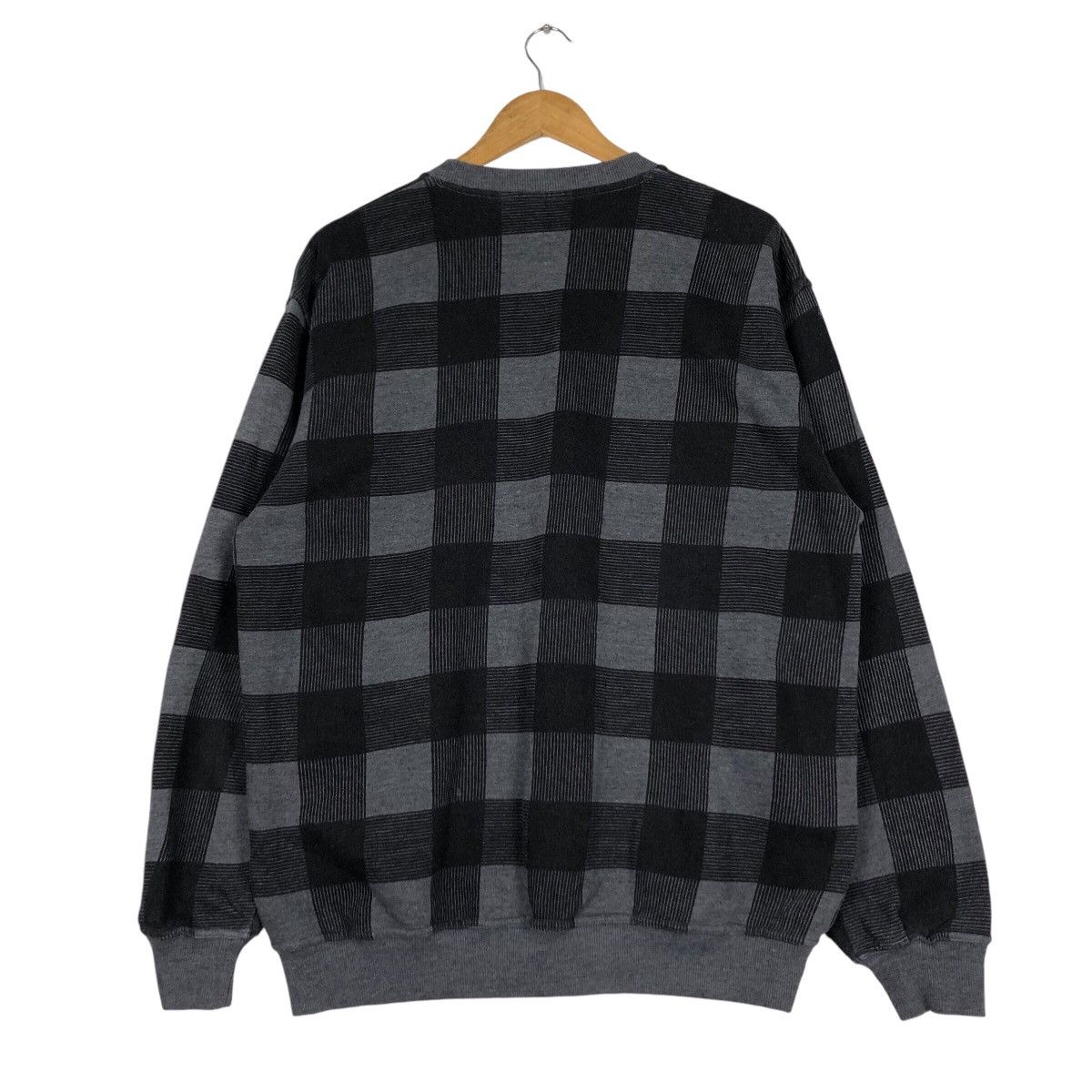 Japanese Brand × Vintage Vintage Checked Box Sweatshirt Rare Streetwear Medium Size US M / EU 48-50 / 2 - 7 Thumbnail