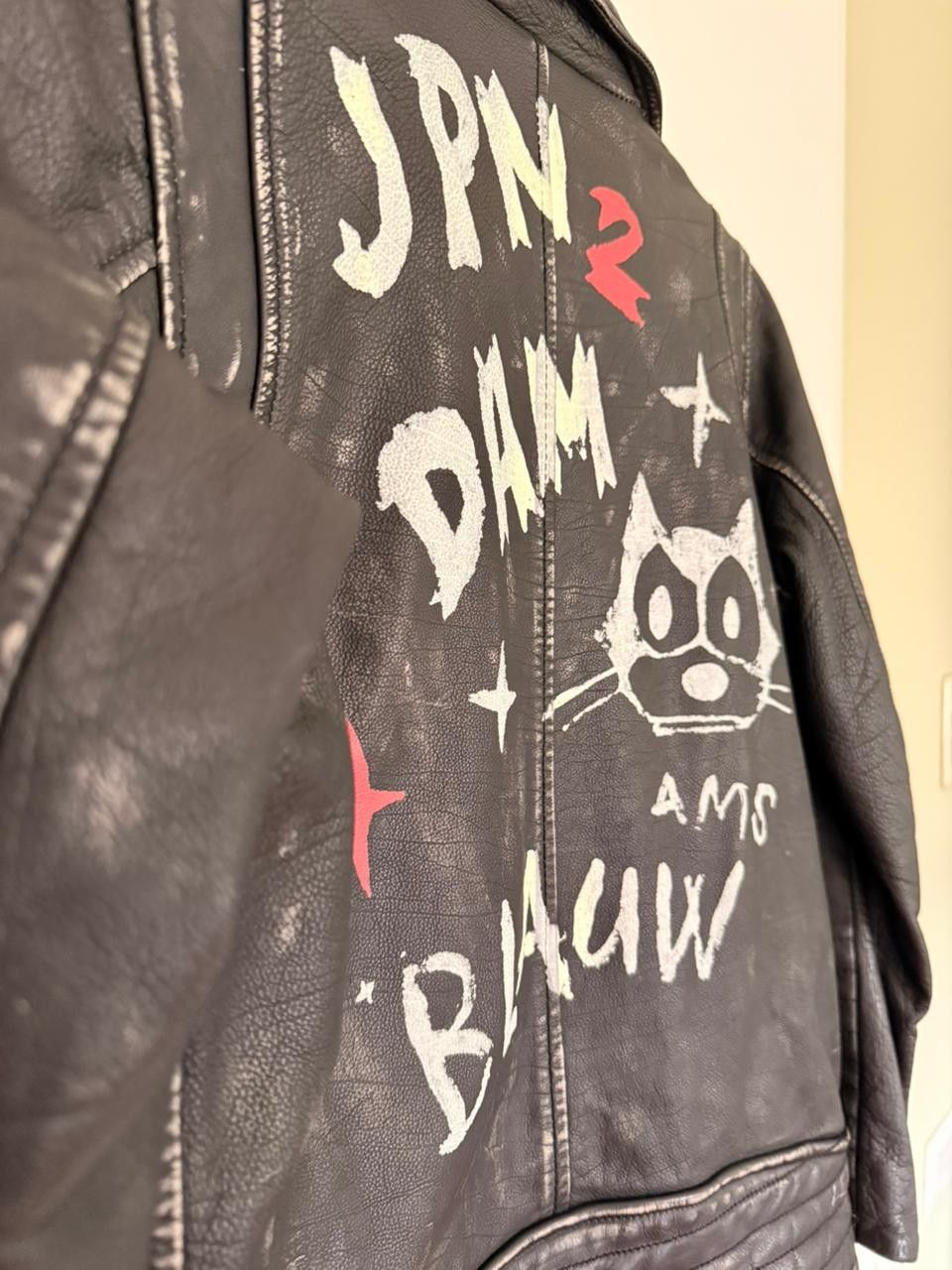 Scotch & Soda Archive Piece - Scotch & Soda x Felix the Cat Leather Jacket Size XS / US 0-2 / IT 36-38 - 8 Thumbnail