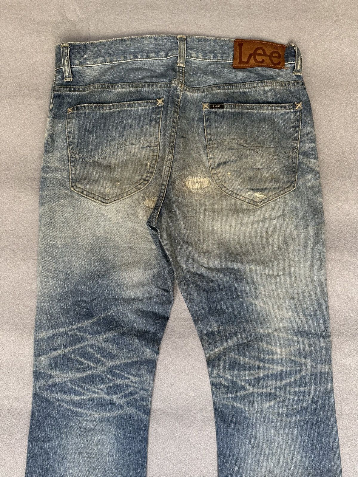 Japanese Brand FLARE Lee Distressed Design Denim Size US 32 / EU 48 - 11 Thumbnail