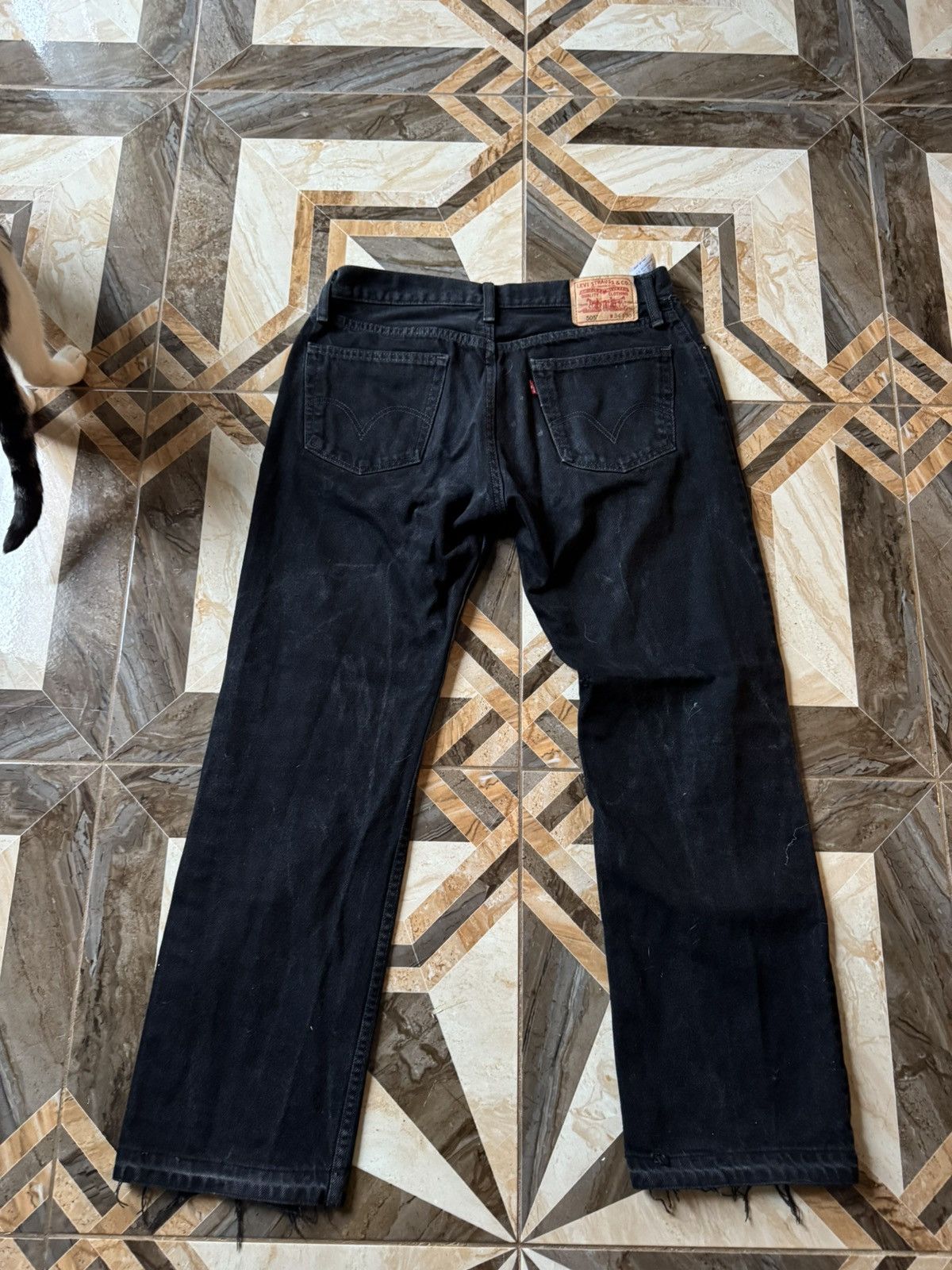 Levi's Levi 505 black denim Size US 34 / EU 50 - 3 Thumbnail