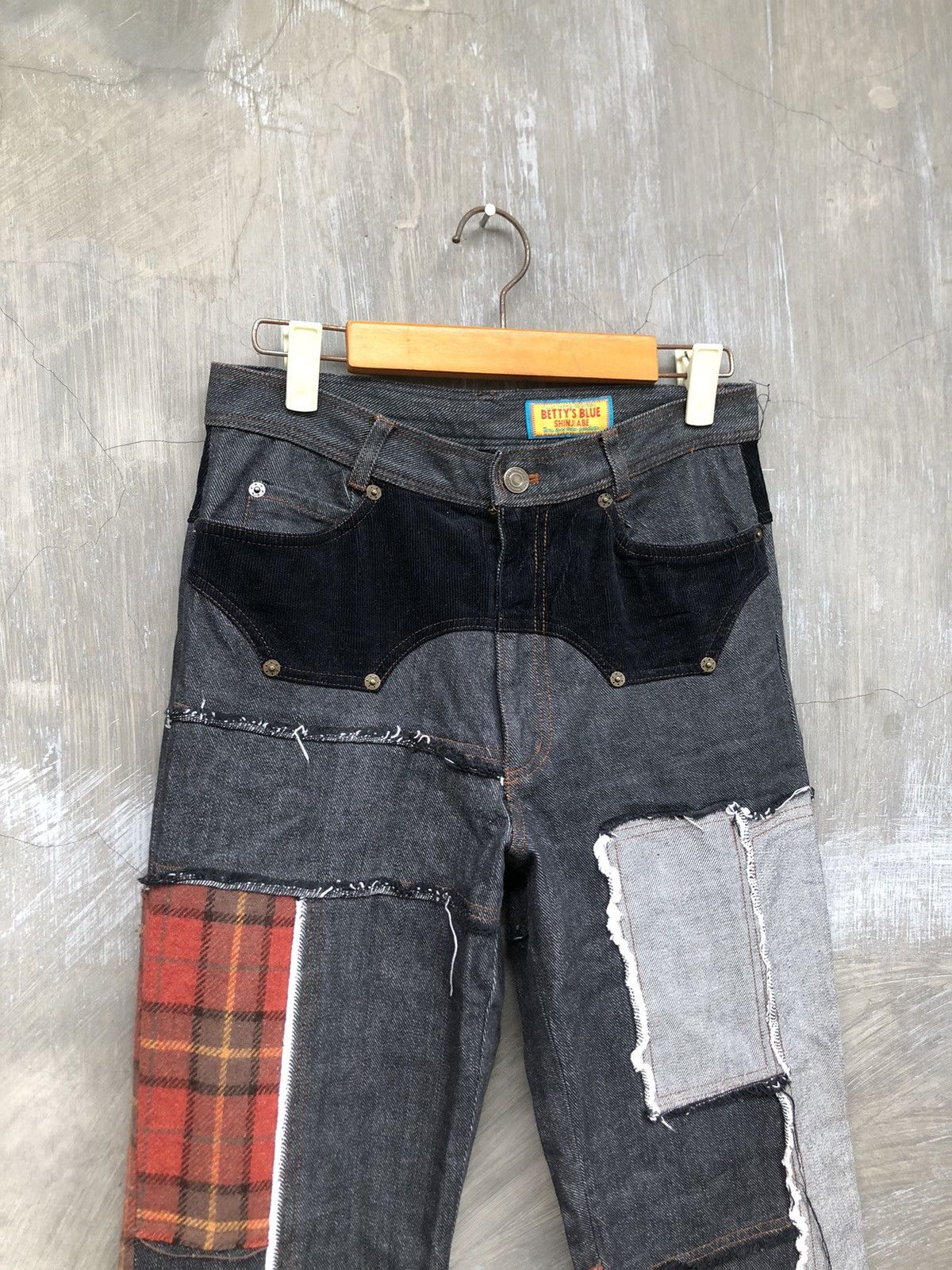 Japanese Brand × Le Grande Bleu (L.G.B.) Y2K💥 Betty’s Blue Shinji Abe Patchwork Denim Size US 28 / EU 44 - 2 Thumbnail