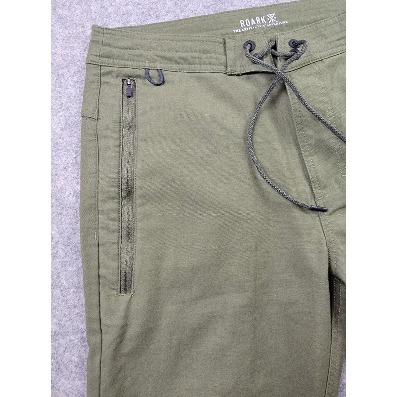 Roark Roark Layover 2.0 Traveler Utility Pant Mens 28 Green Slim Straight NWT Cotton Nylon Spandex Canvas Pockets 30 In Inseam Chino Front Flat Front Size US 28 / EU 44 - 2 Thumbnail