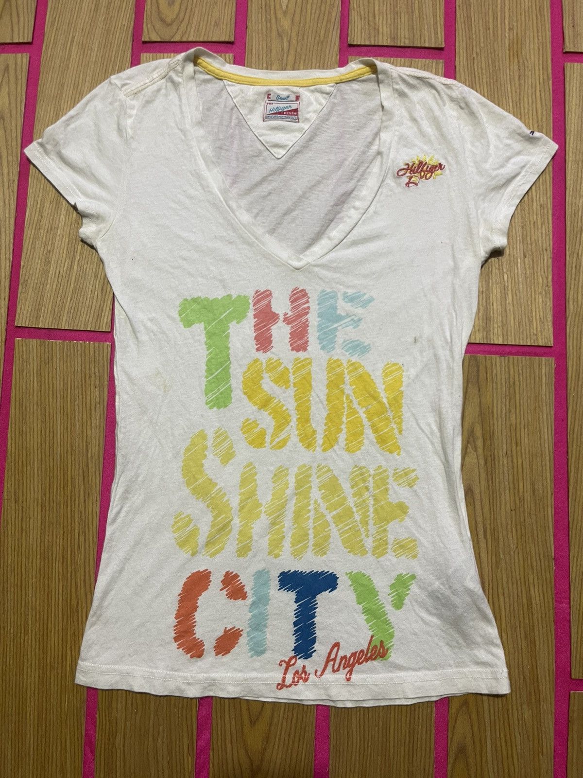 If Six Was Nine Y2K HILFIGER WOMEN'S short sleeve tshirt Size S / US 4 / IT 40 - 1 Thumbnail