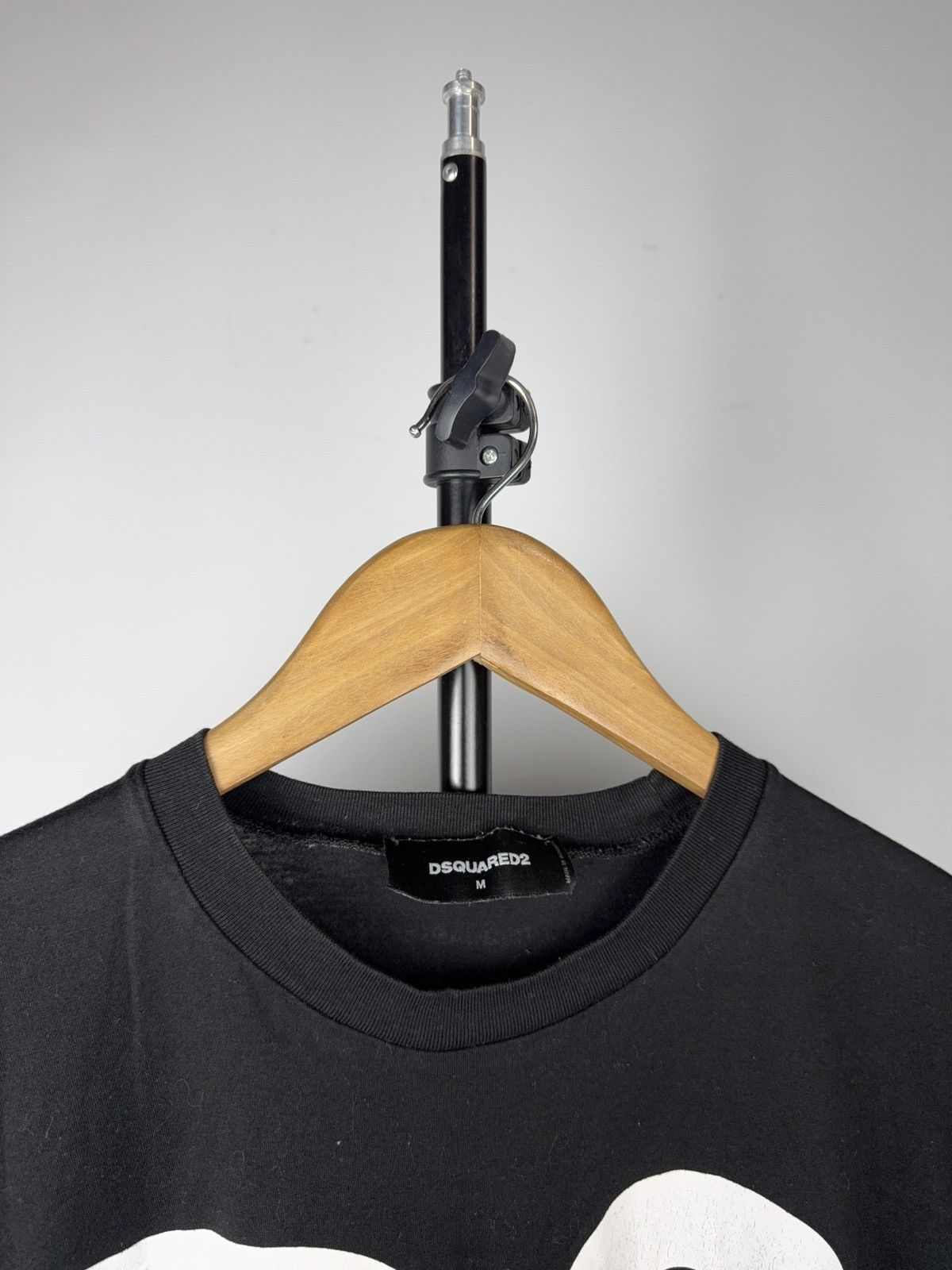 Dsquared2 Luxury 00s Dsquared2 Bold D2 Graphic Logo T-Shirt Black Size US M / EU 48-50 / 2 - 2 Thumbnail