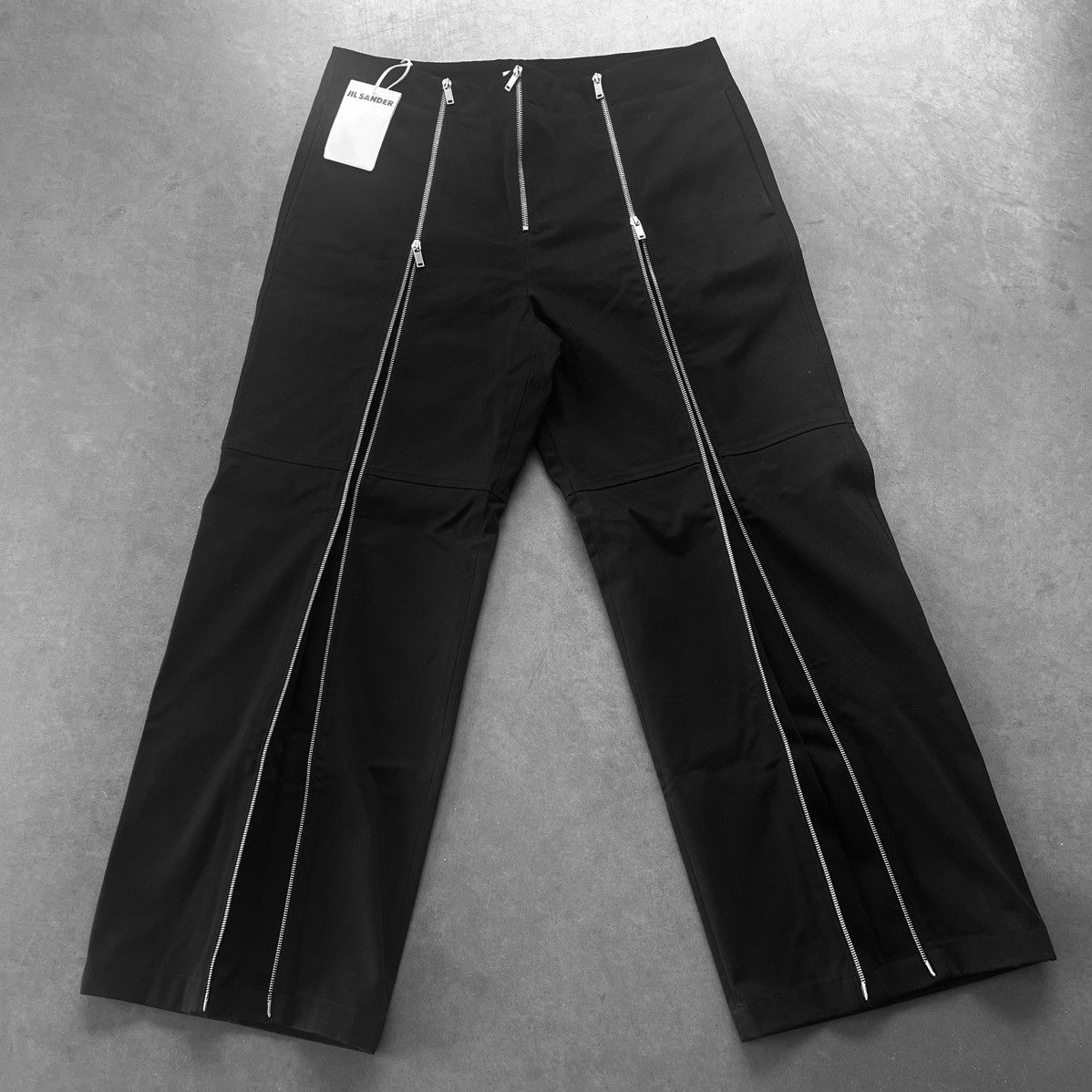 Jil Sander ZIP UP WIDE LEG COTTON TROUSERS - F/W 2023 - NEW WITH TAGS Size US 38 / EU 54 - 1 Thumbnail