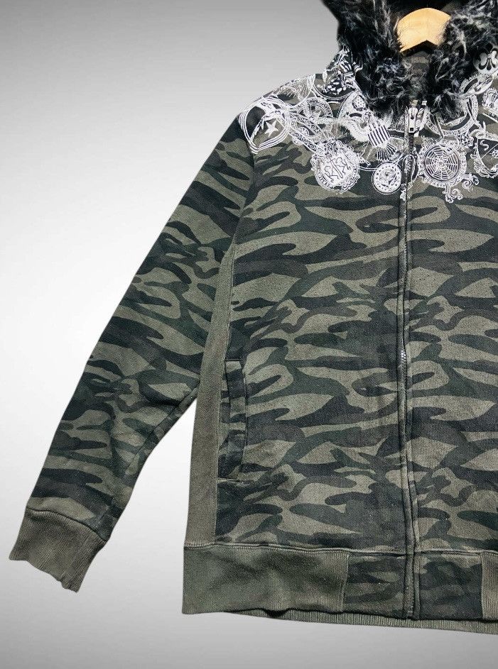Splendid Splendid Satisfaction Camo Hoodie Faux Fur Hood Y2K Grunge Size US L / EU 52-54 / 3 - 4 Thumbnail