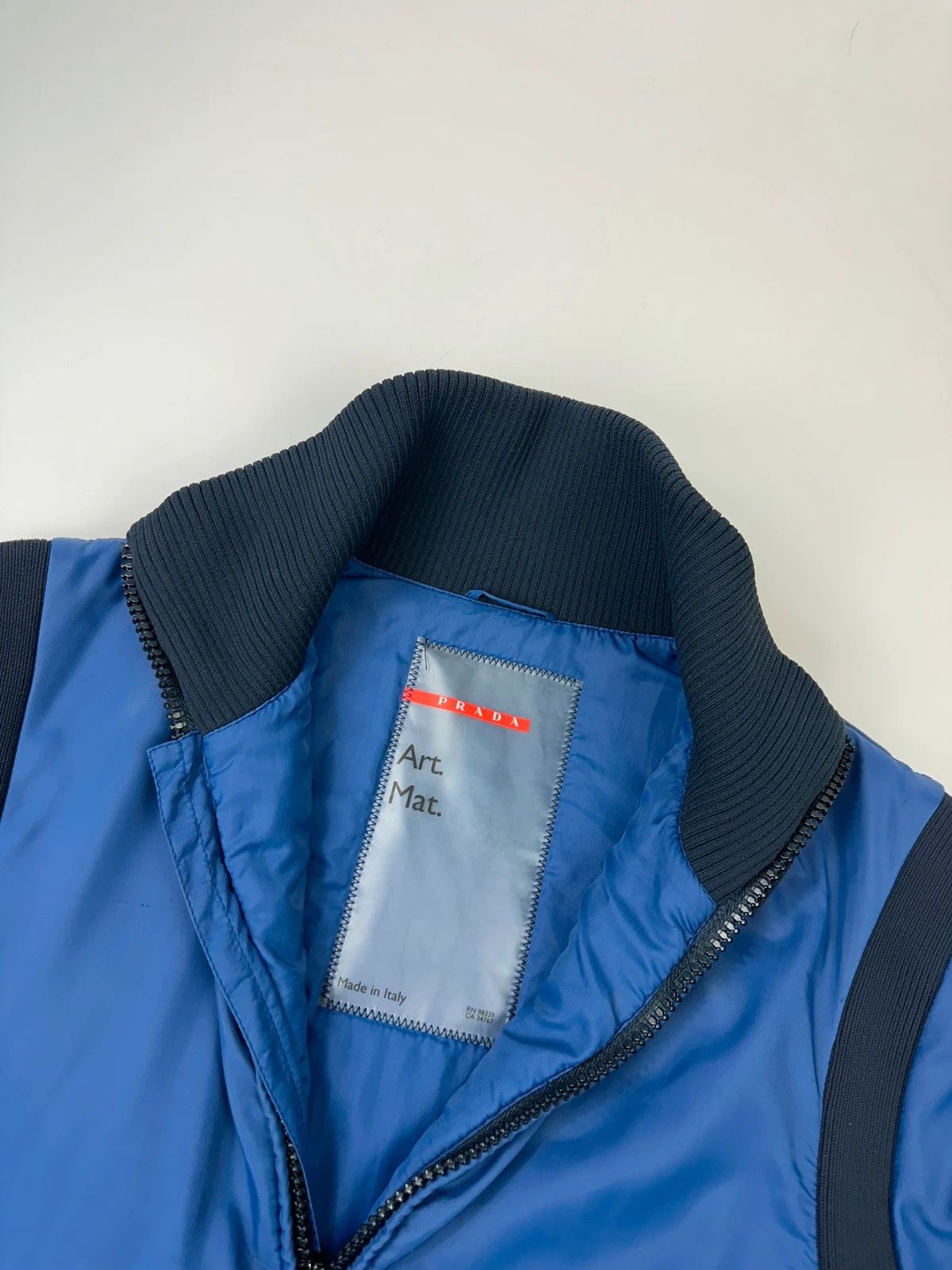 Prada Prada Sport Early Sample Electric Blue Padded Nylon Jacket Size US M / EU 48-50 / 2 - 10 Thumbnail