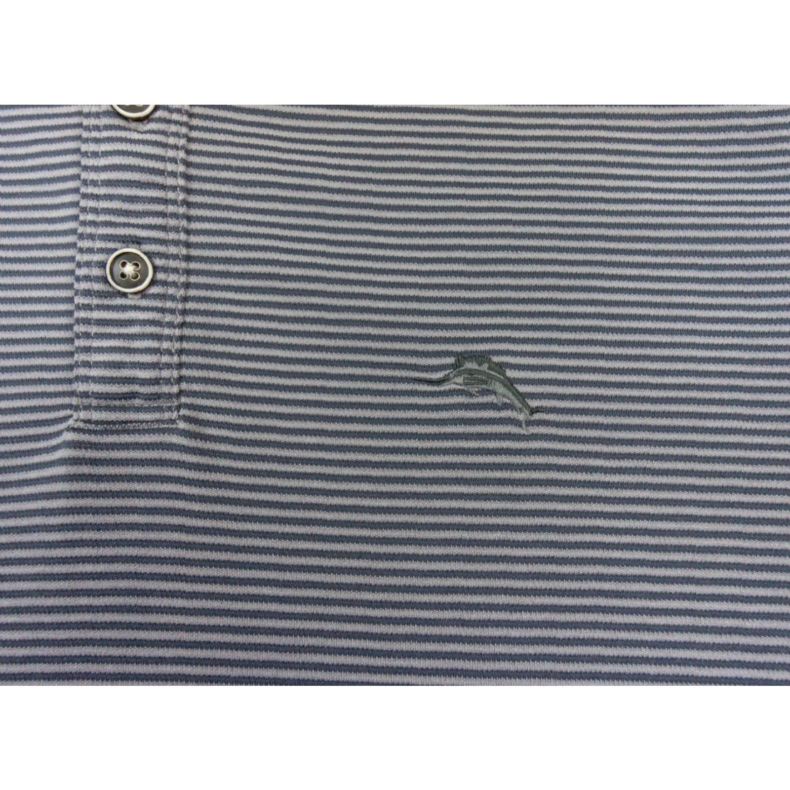 Tommy Bahama Tommy Bahama Polo Shirt Mens Large Gray Short Sleeve Collared Adult Casual Shirt Size US L / EU 52-54 / 3 - 3 Thumbnail