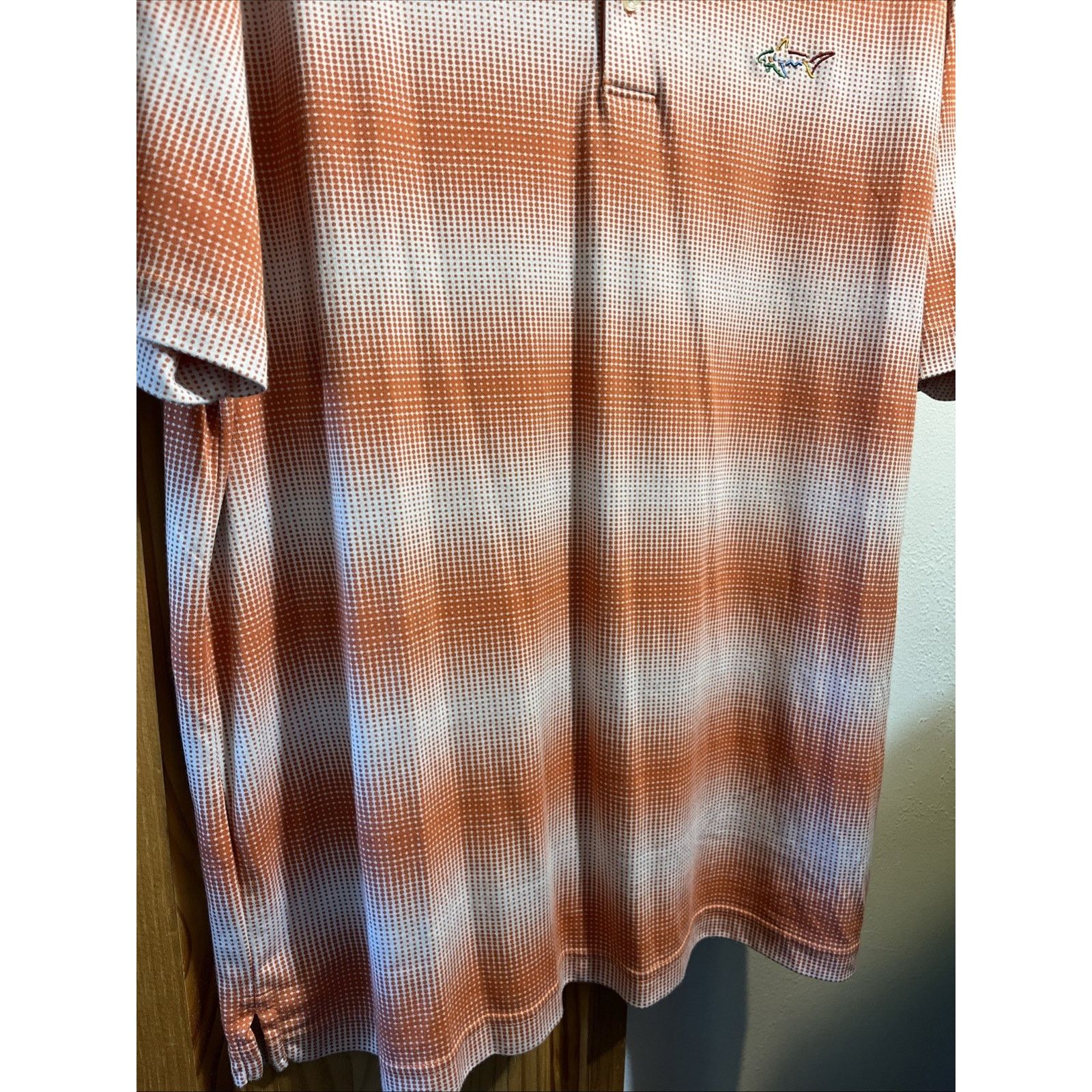Greg Norman Greg Norman XL Polo Polyester Pima Cotton Blend White Orange Size US XL / EU 56 / 4 - 6 Thumbnail