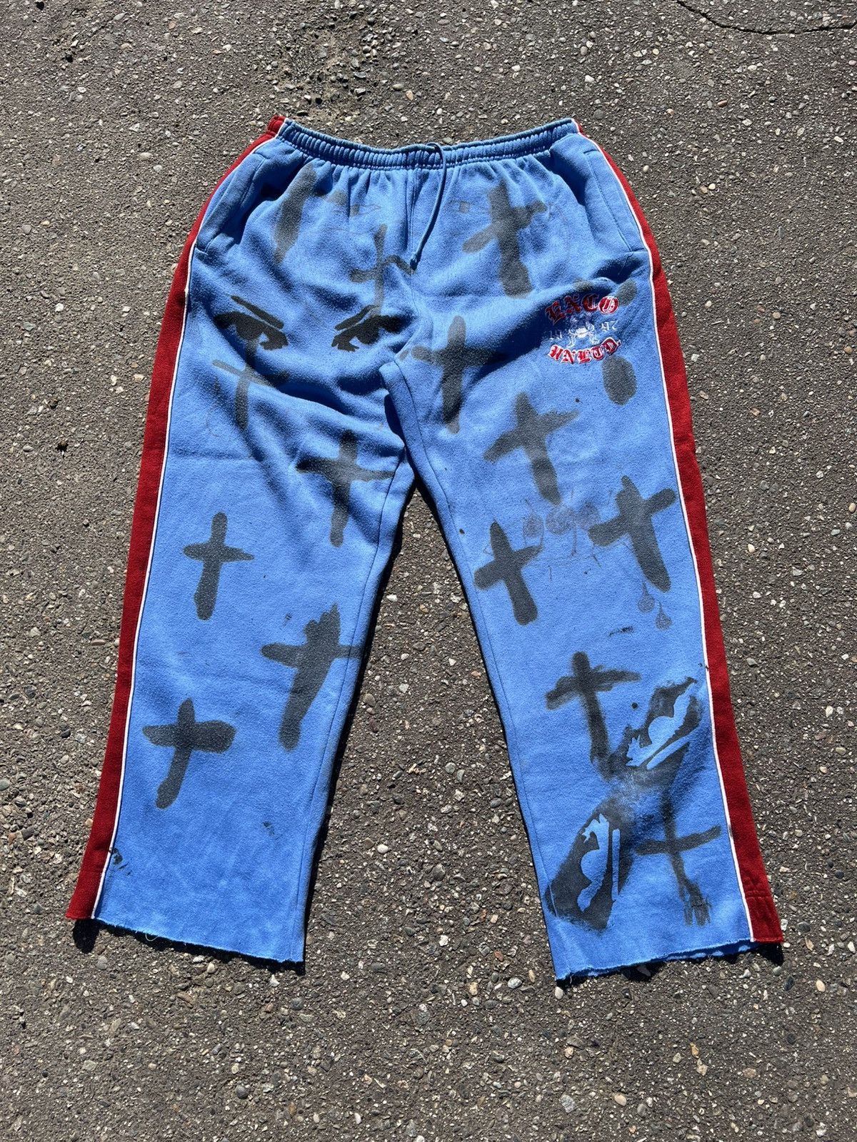 Vintage NovocentoNovantanove stencil baggy sweatpants Size US 36 / EU 52 - 1 Thumbnail