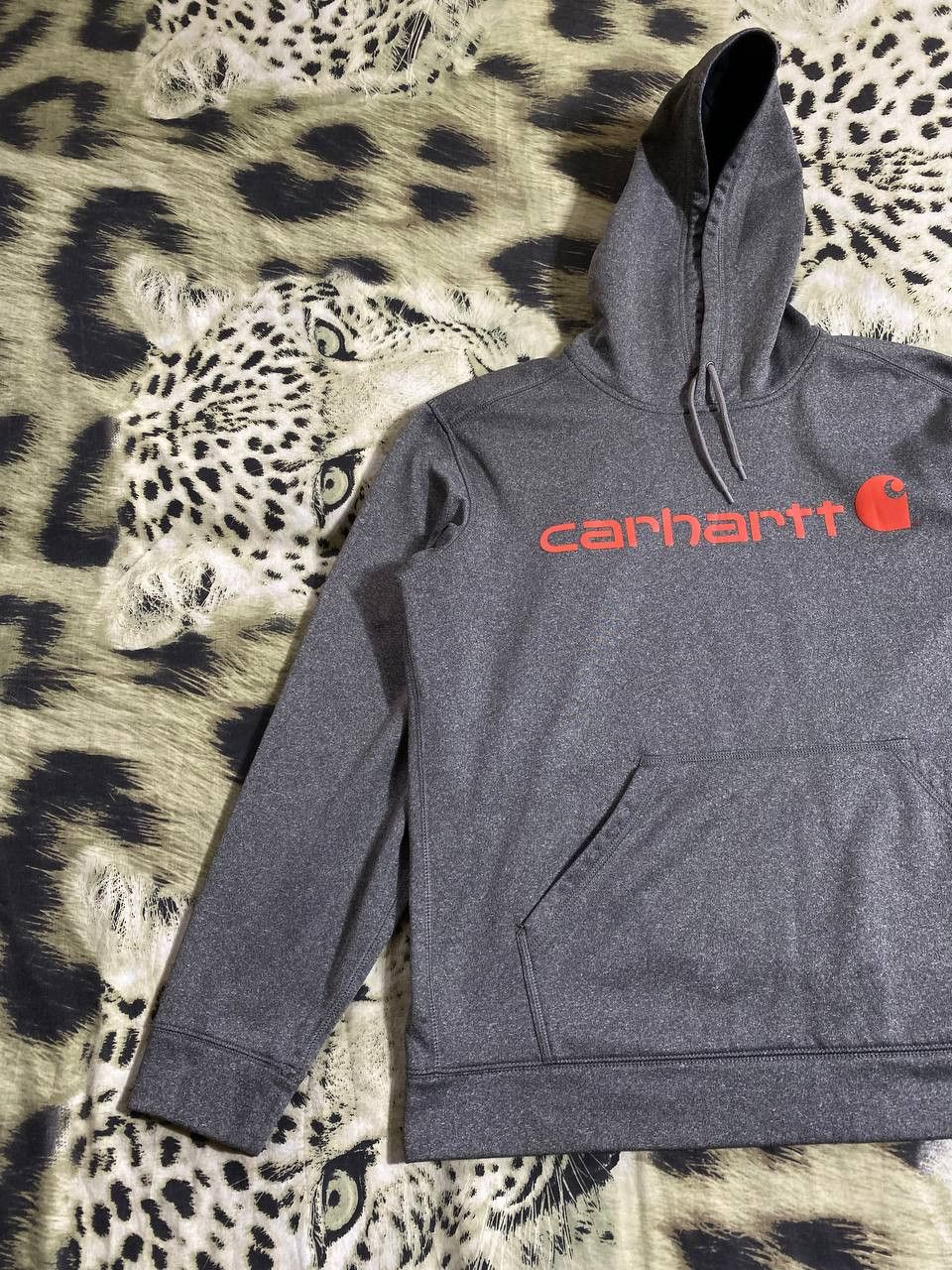 Carhartt × Vintage Crazy Rare Vintage Carhartt Gray Hooded Jacket Size Large Size US L / EU 52-54 / 3 - 2 Thumbnail