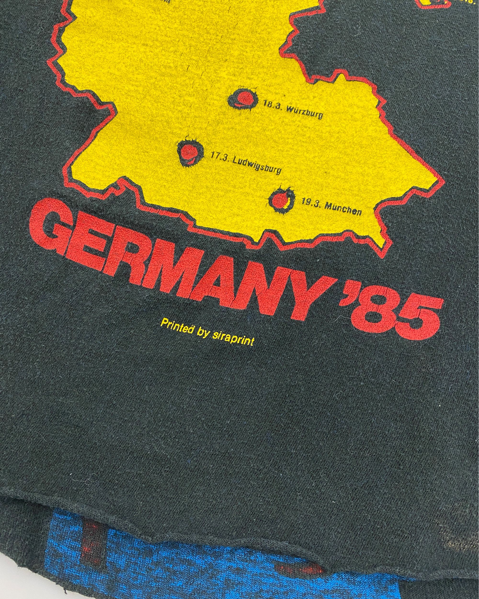 Vintage Metal Hammer 1985 Cut Off Tournee Band T-Shirt Size US M / EU 48-50 / 2 - 5 Thumbnail