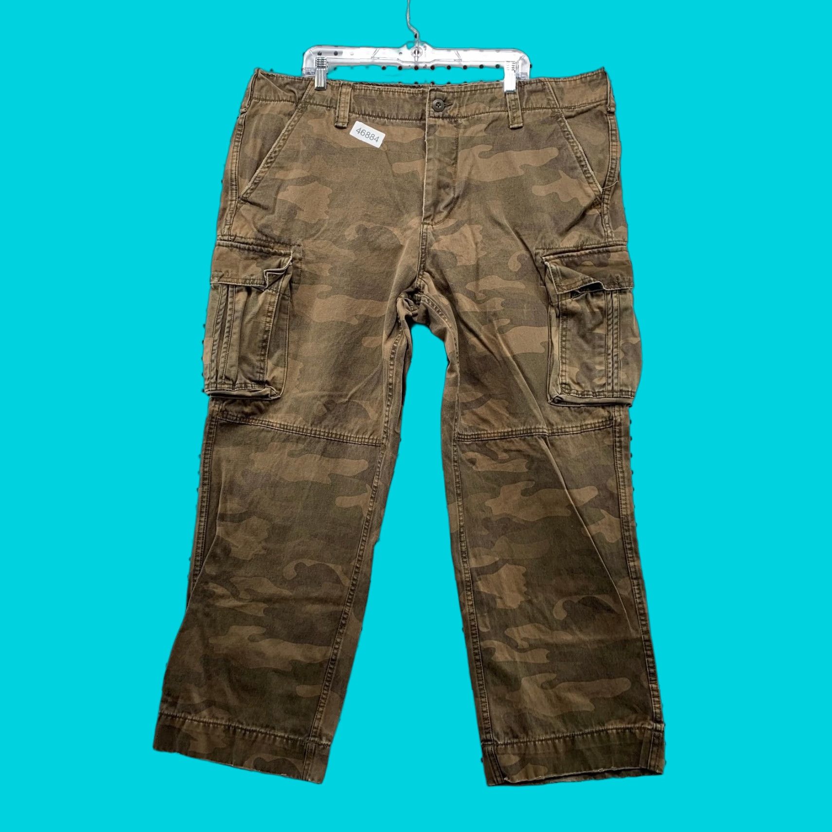 Vintage VINTAGE Cargo Camo Pants Mens 42x30 Camouflage Relaxed Microsanded Heavy Twill Size US 42 / EU 58 - 1 Thumbnail