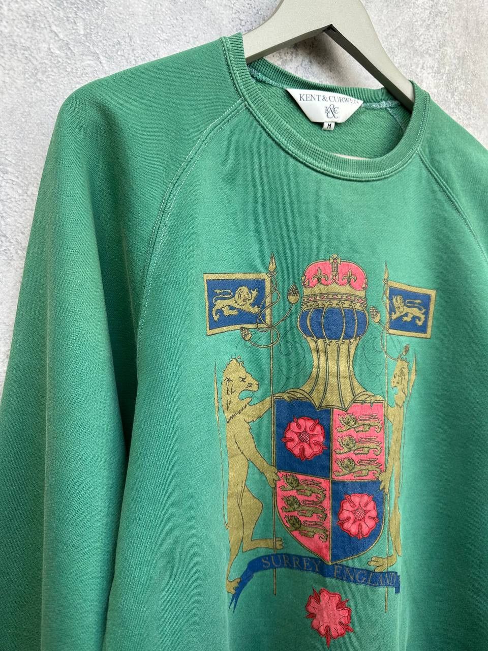 Kent & Curwen Kent & Curwen Green Crest Sweatshirt Made England Vintage Size US M / EU 48-50 / 2 - 3 Thumbnail