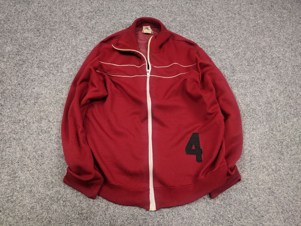 Champion Rare Vintage 50's Champion Logo 4 Red Zip Light Track Jacket Size US M / EU 48-50 / 2 - 2 Thumbnail