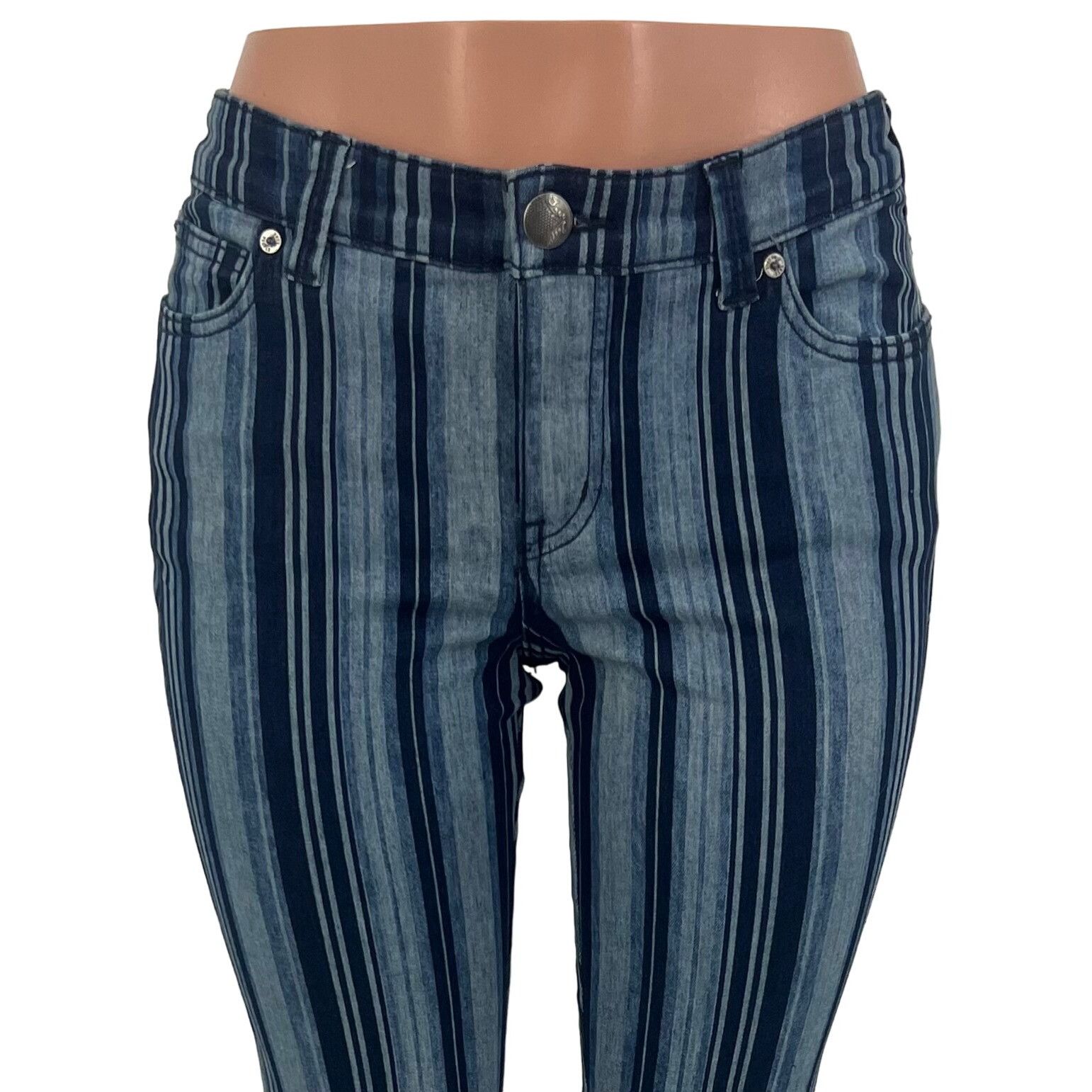 Free People NWT RARE Free People Frayed Hem Super Flare Bell Bottom Jean Size 31" - 3 Thumbnail