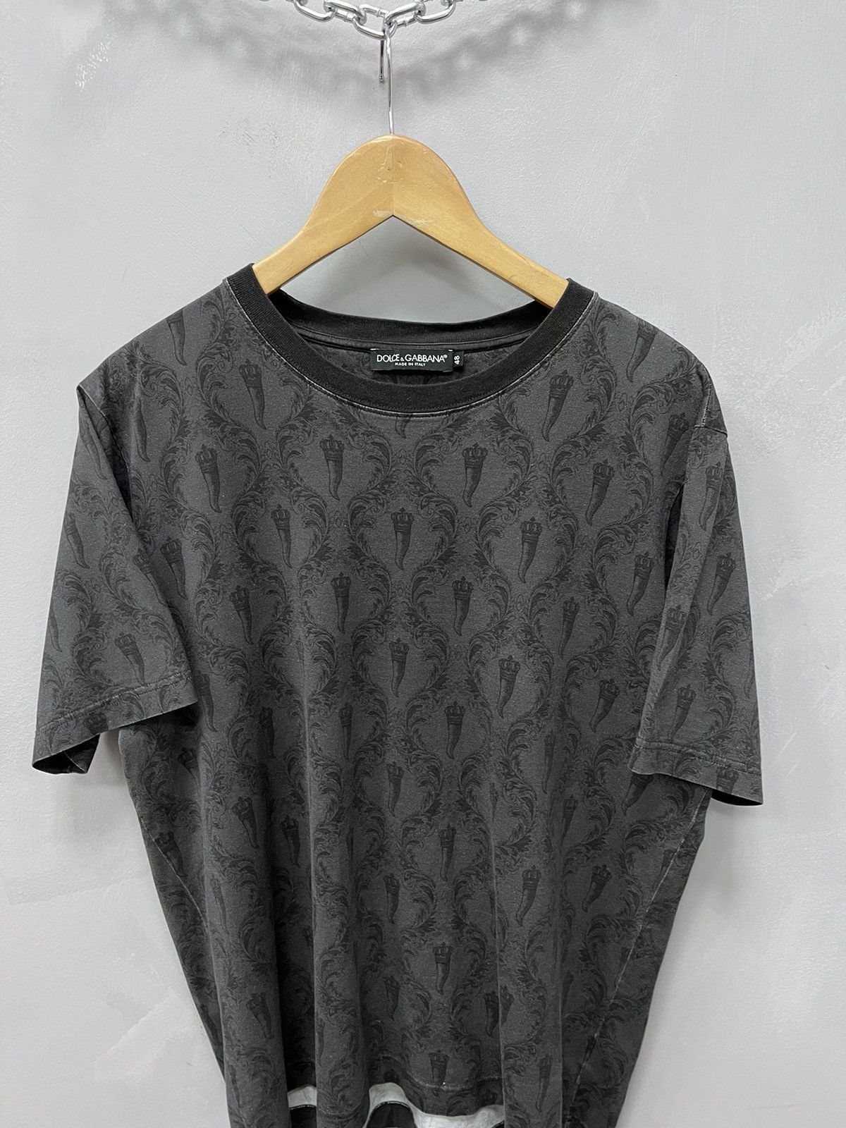 Dolce & Gabbana Dolce & Gabbana Over print t-shirt DG Size US M / EU 48-50 / 2 - 3 Thumbnail