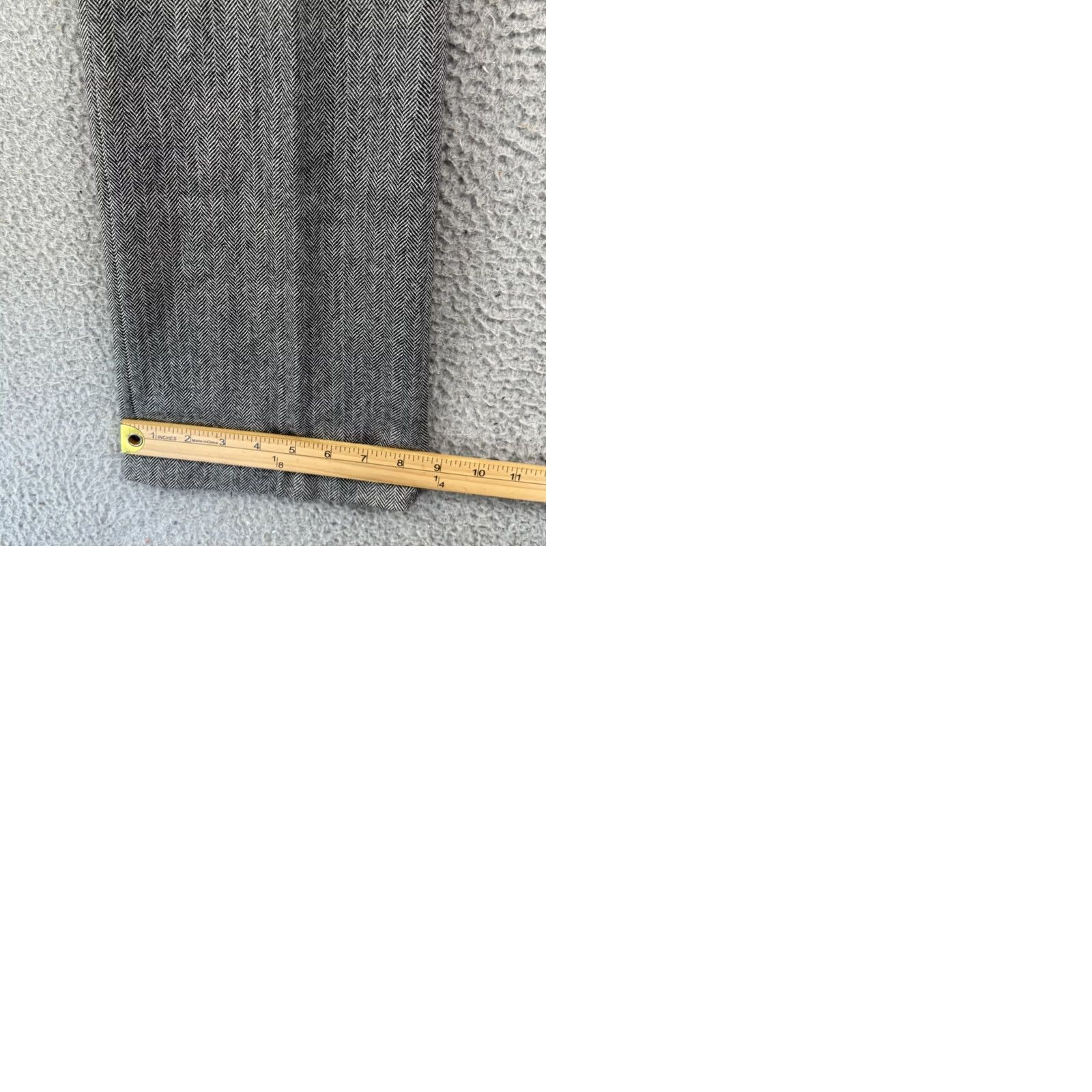 J.Crew J.Crew Dress Pants Womens 2 Gray Wool Herringbone Pleated City Fit Business Dress Pants Adults Womens Gray Wool Herringbone City Fit 2 Size 26" / US 2 / IT 38 - 9 Thumbnail