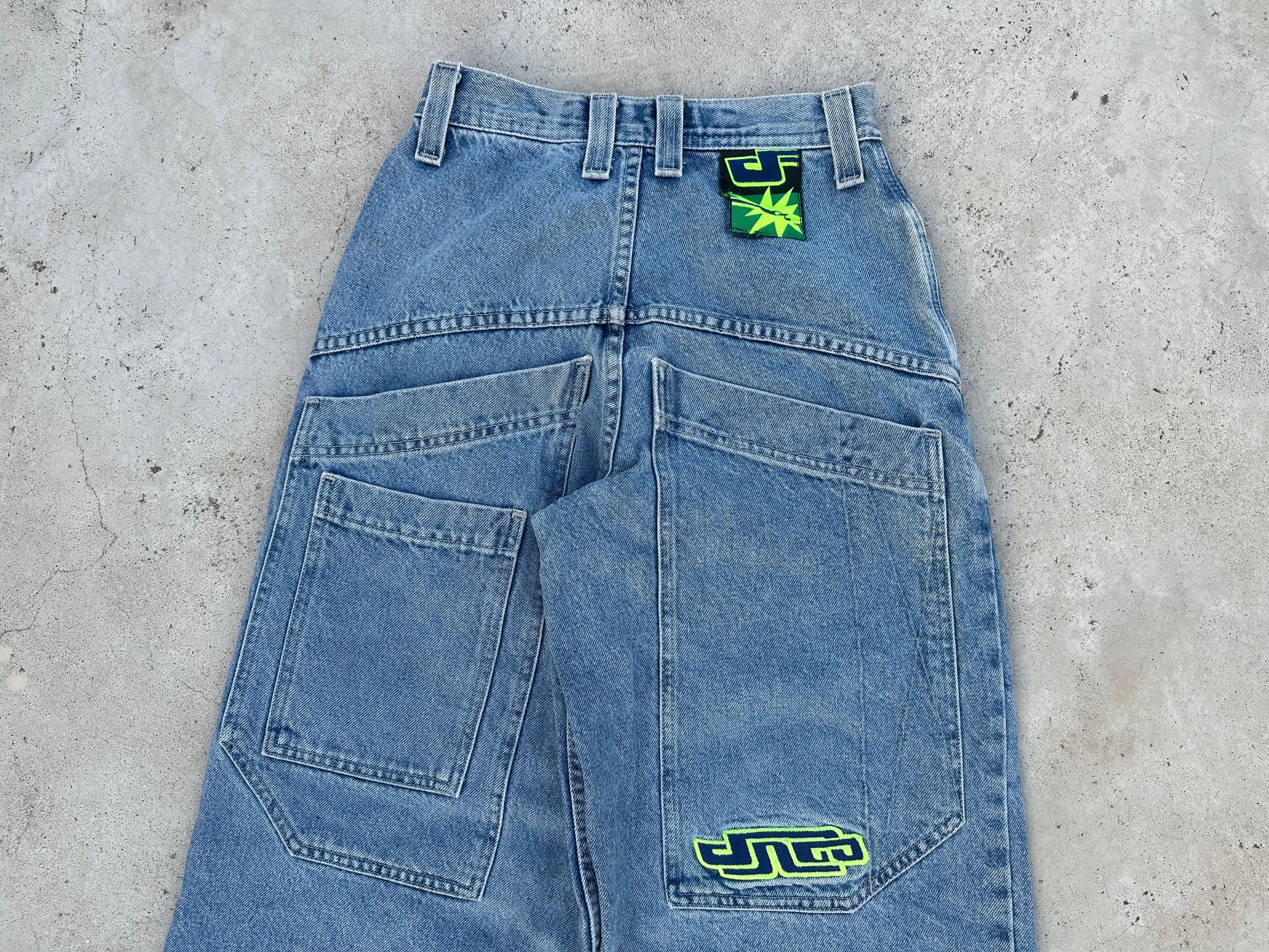 JNCO 90's Rare💥Vintage Jnco Powersurges wide leg baggy 27×30 Size US 27 - 4 Thumbnail