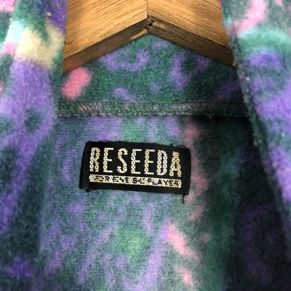Japanese Brand 🔥VINTAGE HALF ZIPPER FLEECE JACKET NAVAJO RESEEDA Size US L / EU 52-54 / 3 - 14 Thumbnail